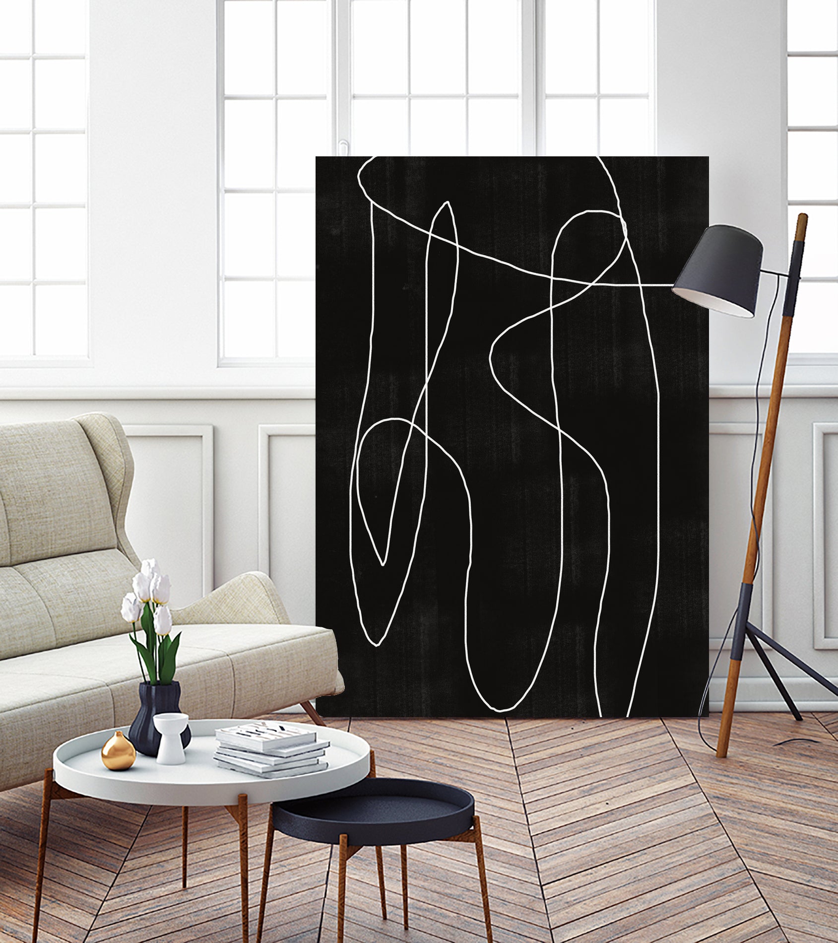 Abstract Line No2. by THE MIUUS STUDIO on GIANT ART - line art line art