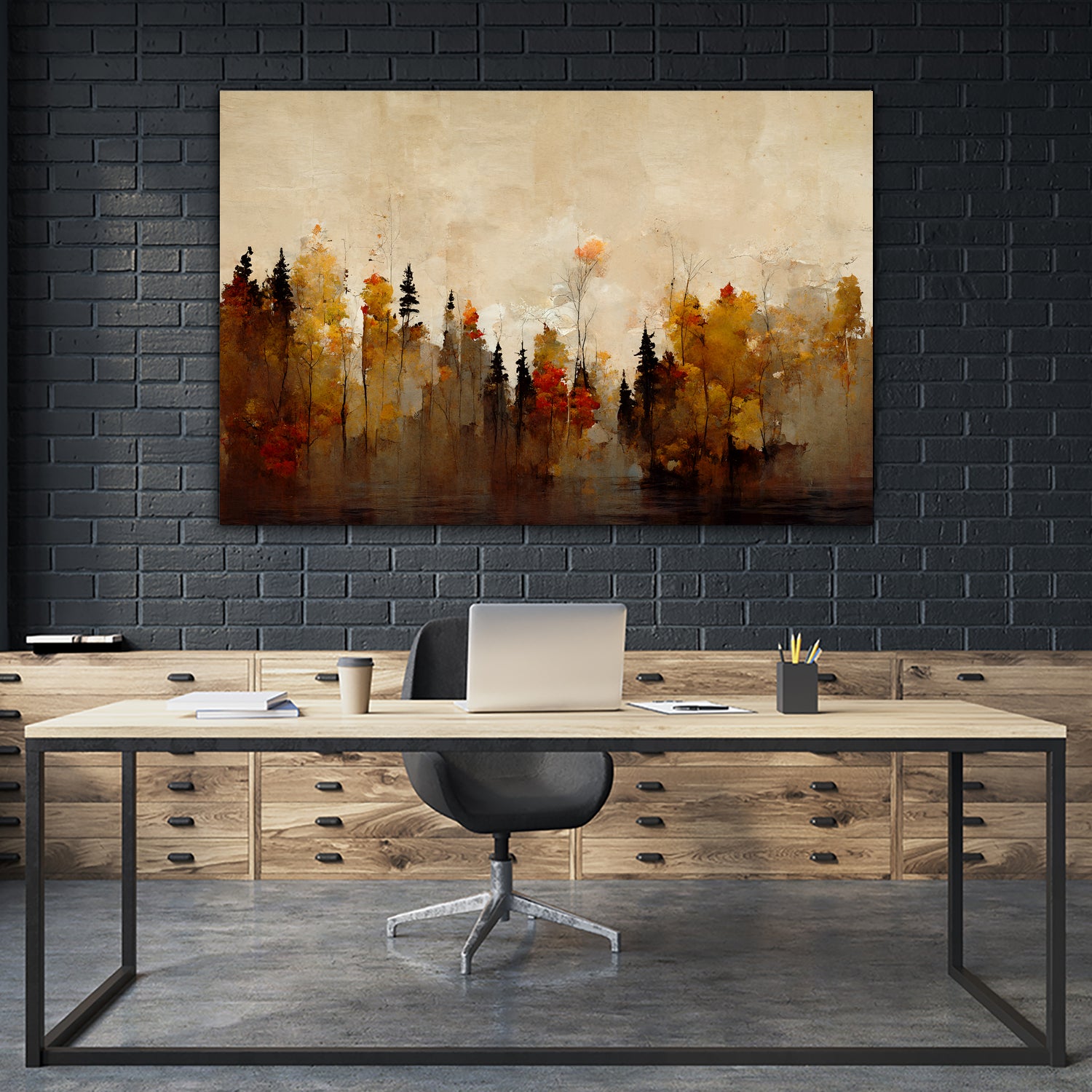 A Forest In Autumn by Treechild on GIANT ART - illustration landscape