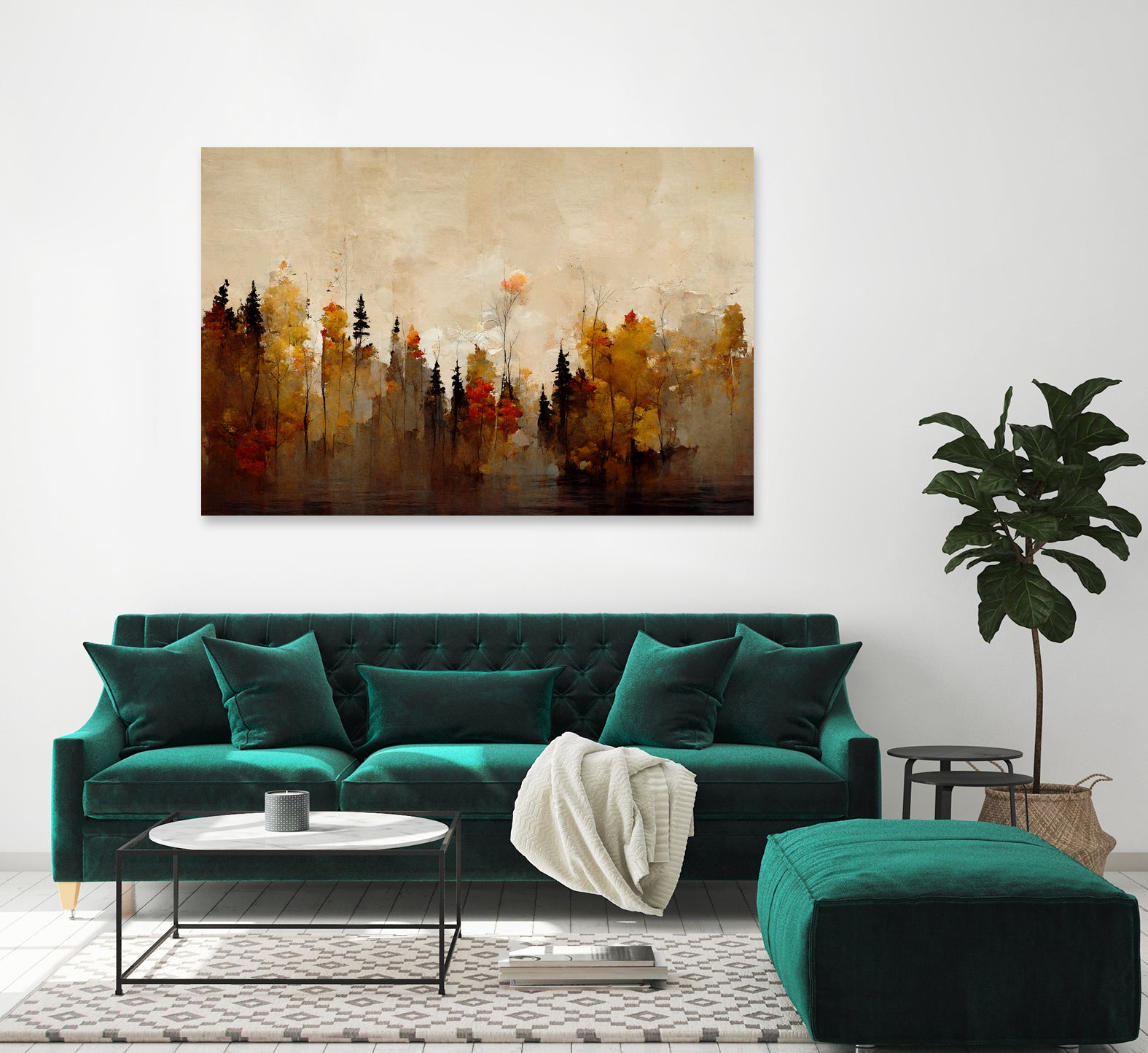 A Forest In Autumn by Treechild on GIANT ART - illustration landscape