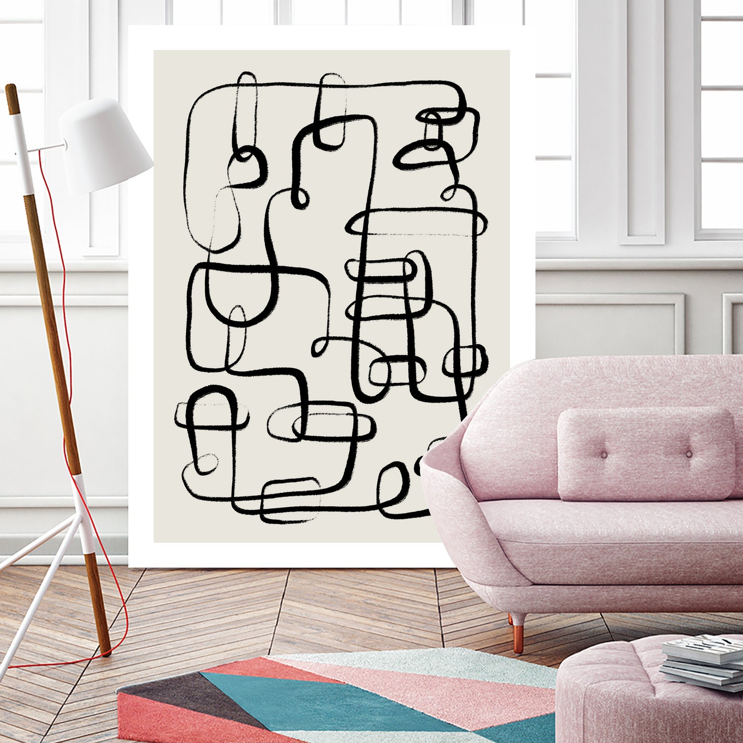 Endless Curves Dance by Treechild on GIANT ART - line art abstract art