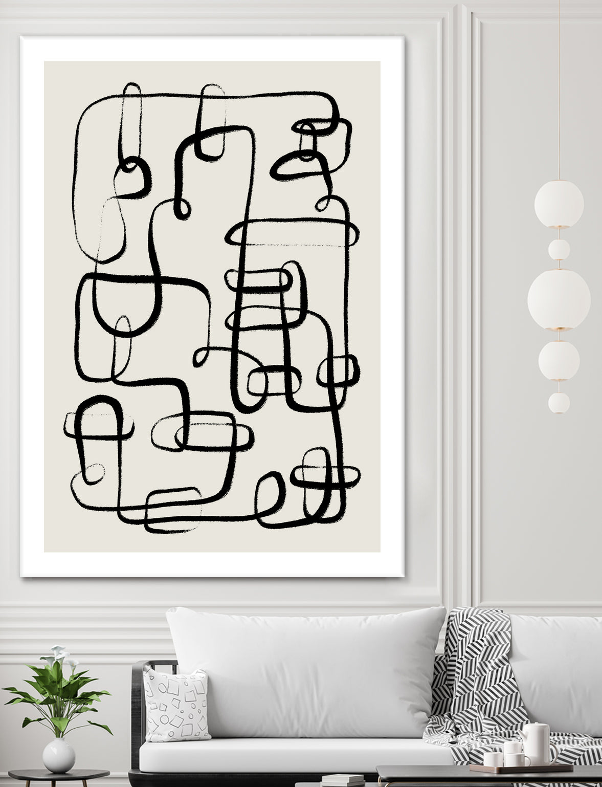 Endless Curves Dance by Treechild on GIANT ART - line art abstract art