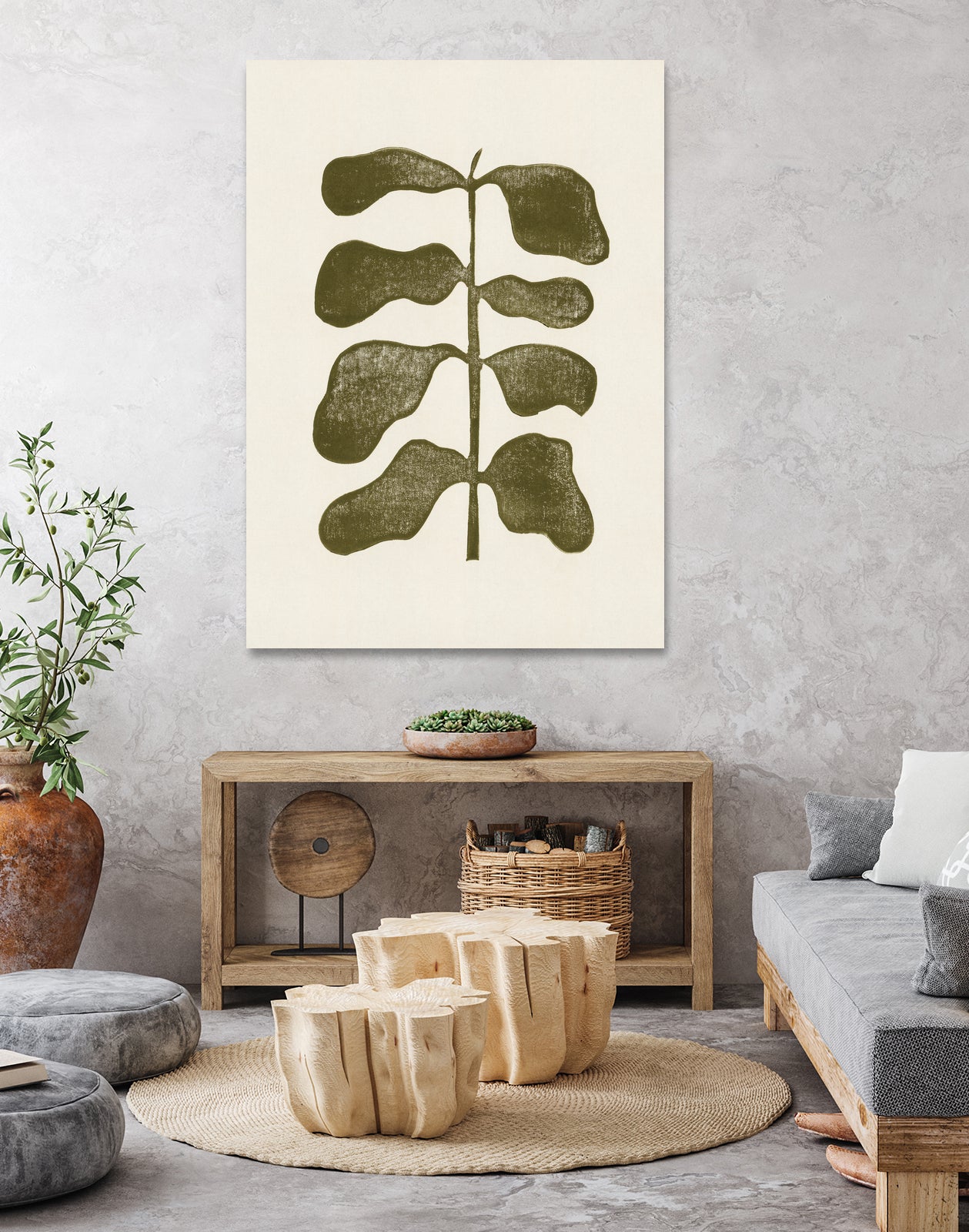 Linocut Plant by Alisa Galitsyna on GIANT ART - 7143 illustration