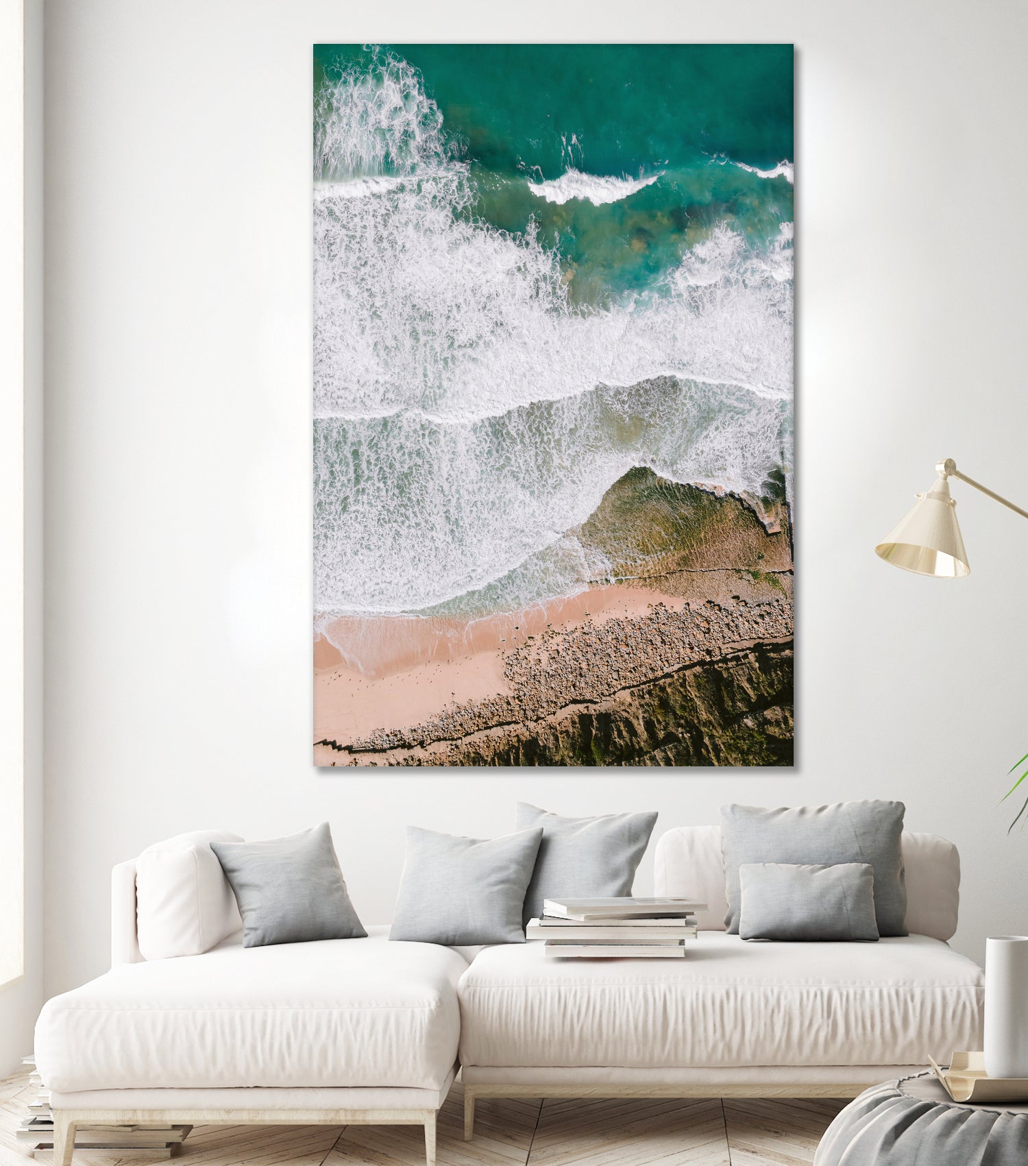 Waves by Raisa Zwart on GIANT ART - green coastal