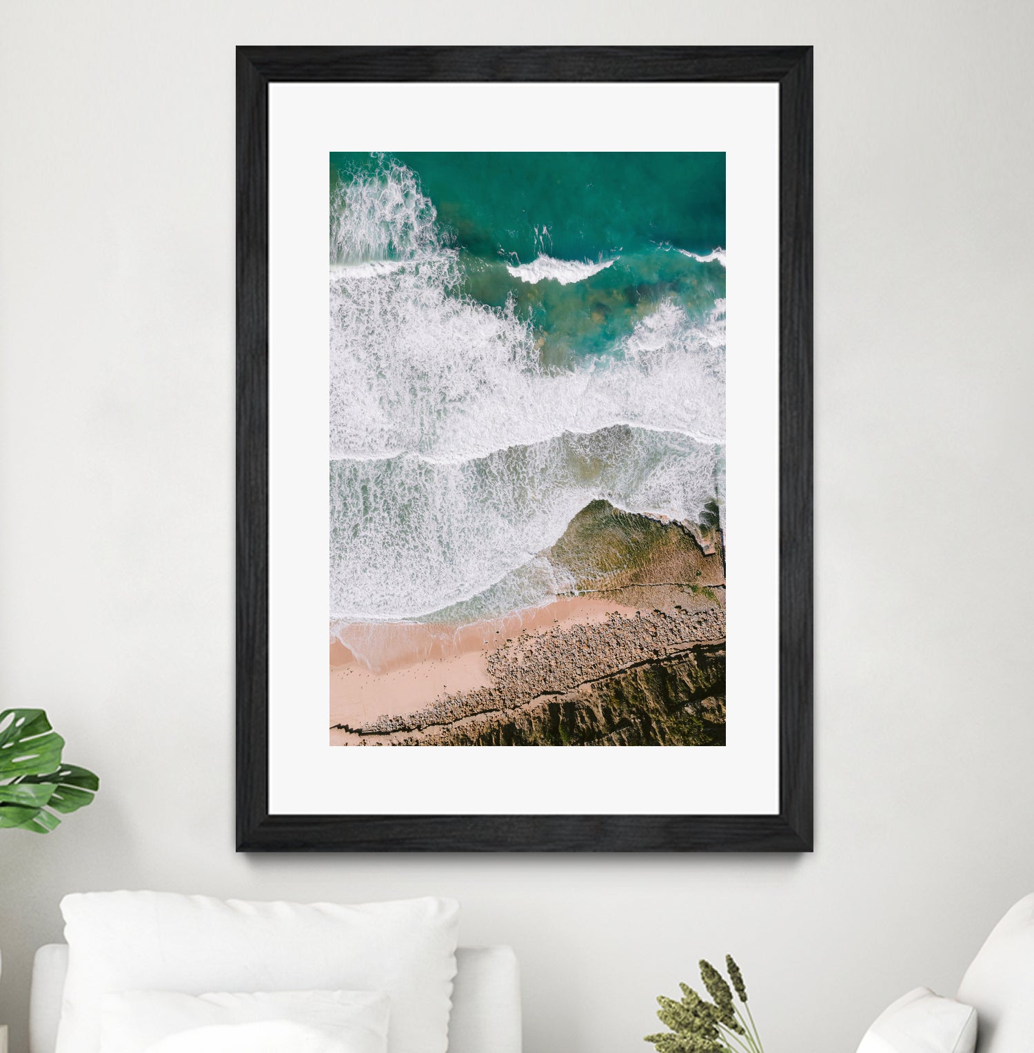 Waves by Raisa Zwart on GIANT ART - green coastal