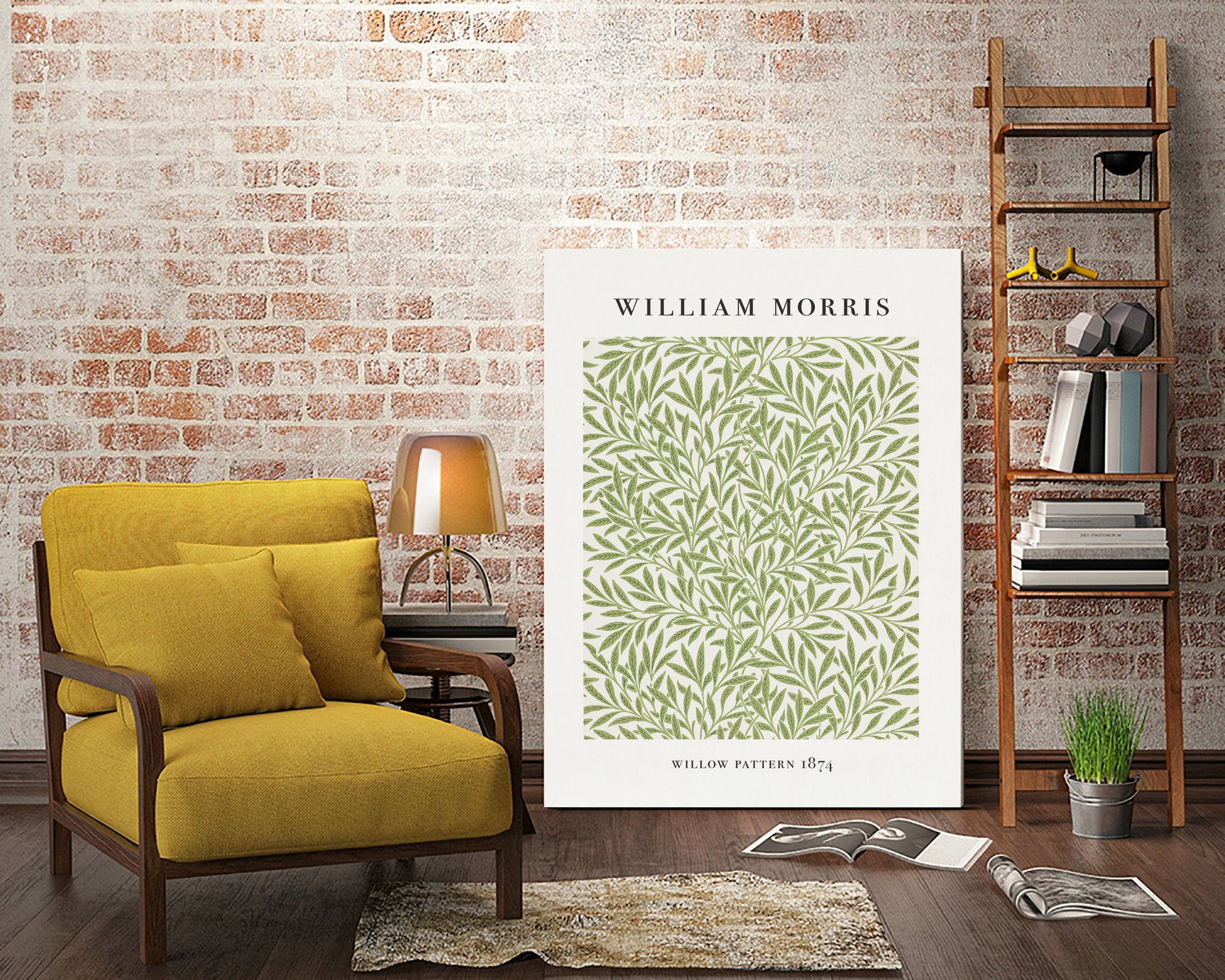Willow Pattern by William Morris on GIANT ART - typography flowers and plants typography
