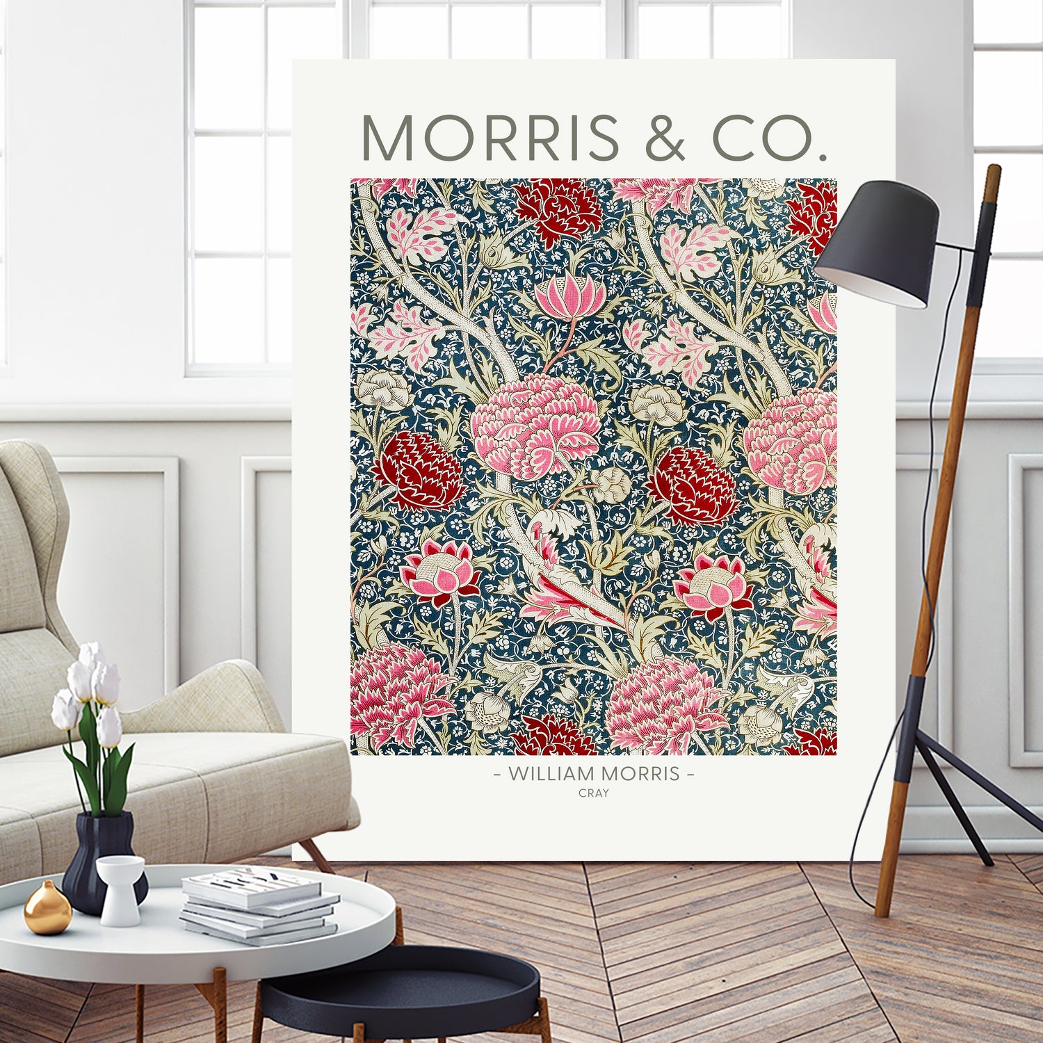 Cray by william Morris on GIANT ART - red botanical william morris