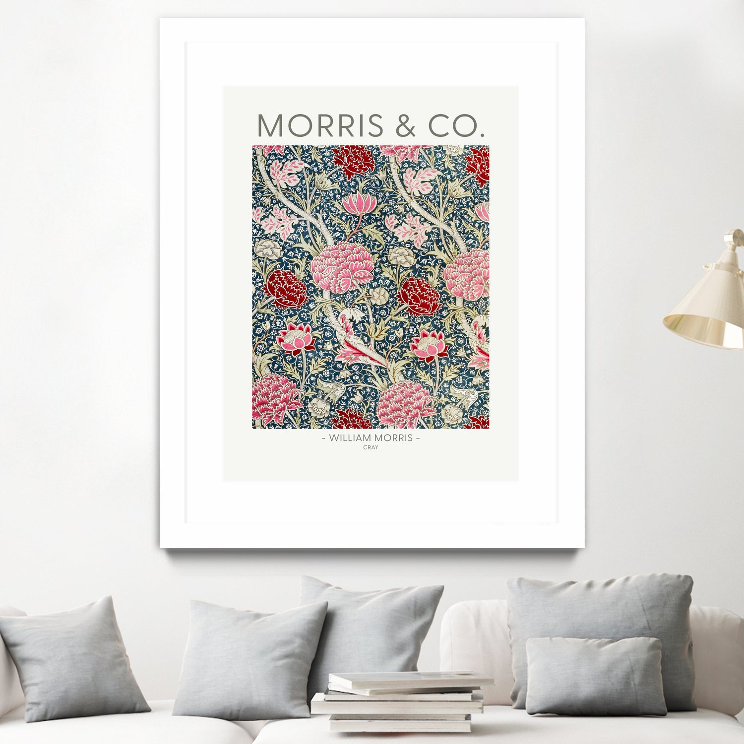 Cray by william Morris on GIANT ART - red botanical william morris