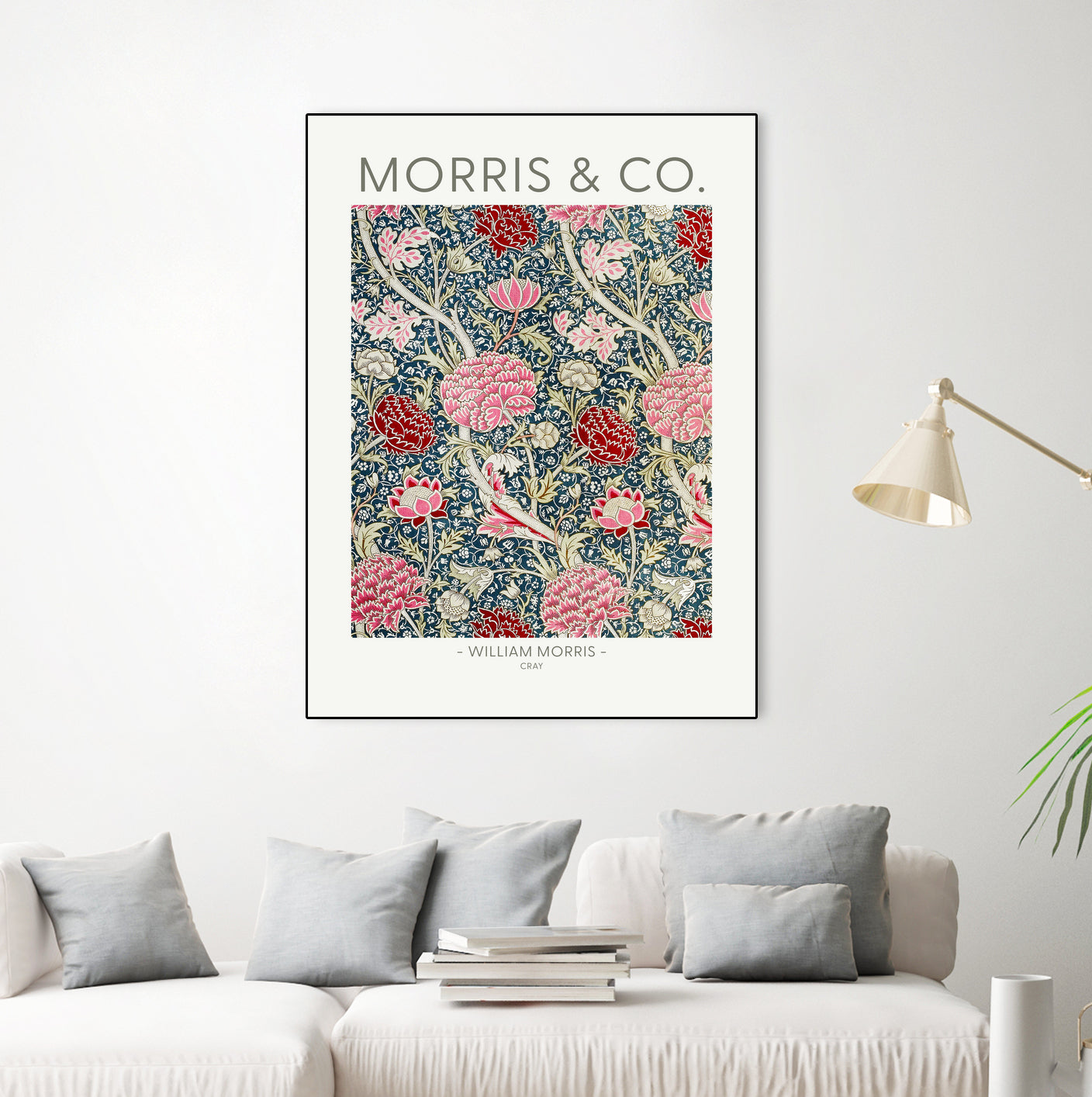 Cray by william Morris on GIANT ART - red botanical william morris