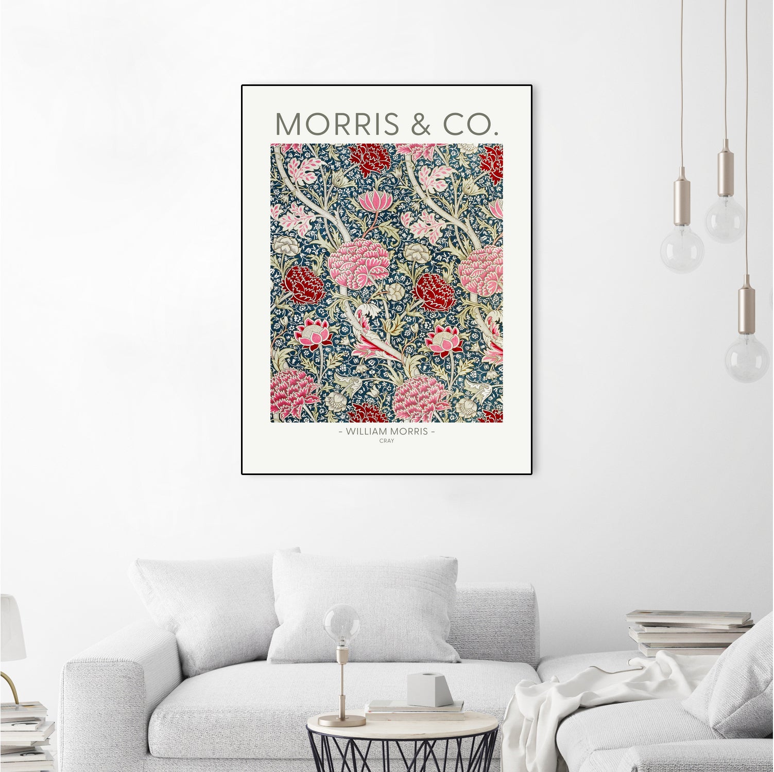 Cray by william Morris on GIANT ART - red botanical william morris