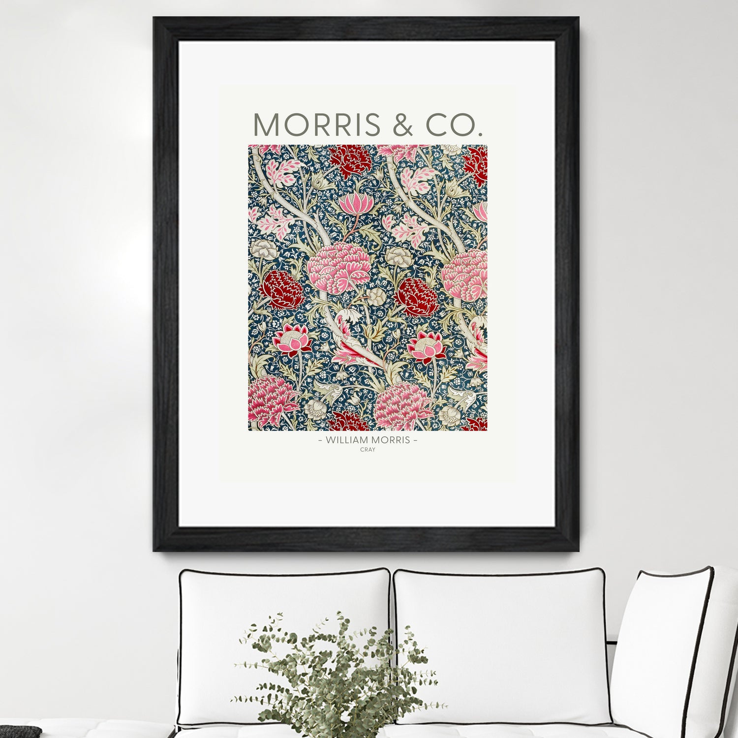 Cray by william Morris on GIANT ART - red botanical william morris