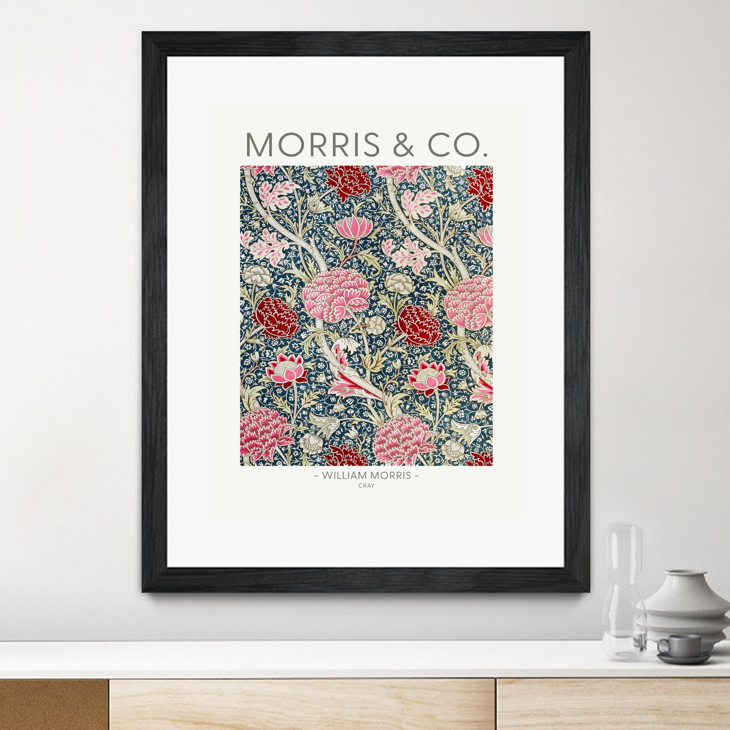 Cray by william Morris on GIANT ART - red botanical william morris