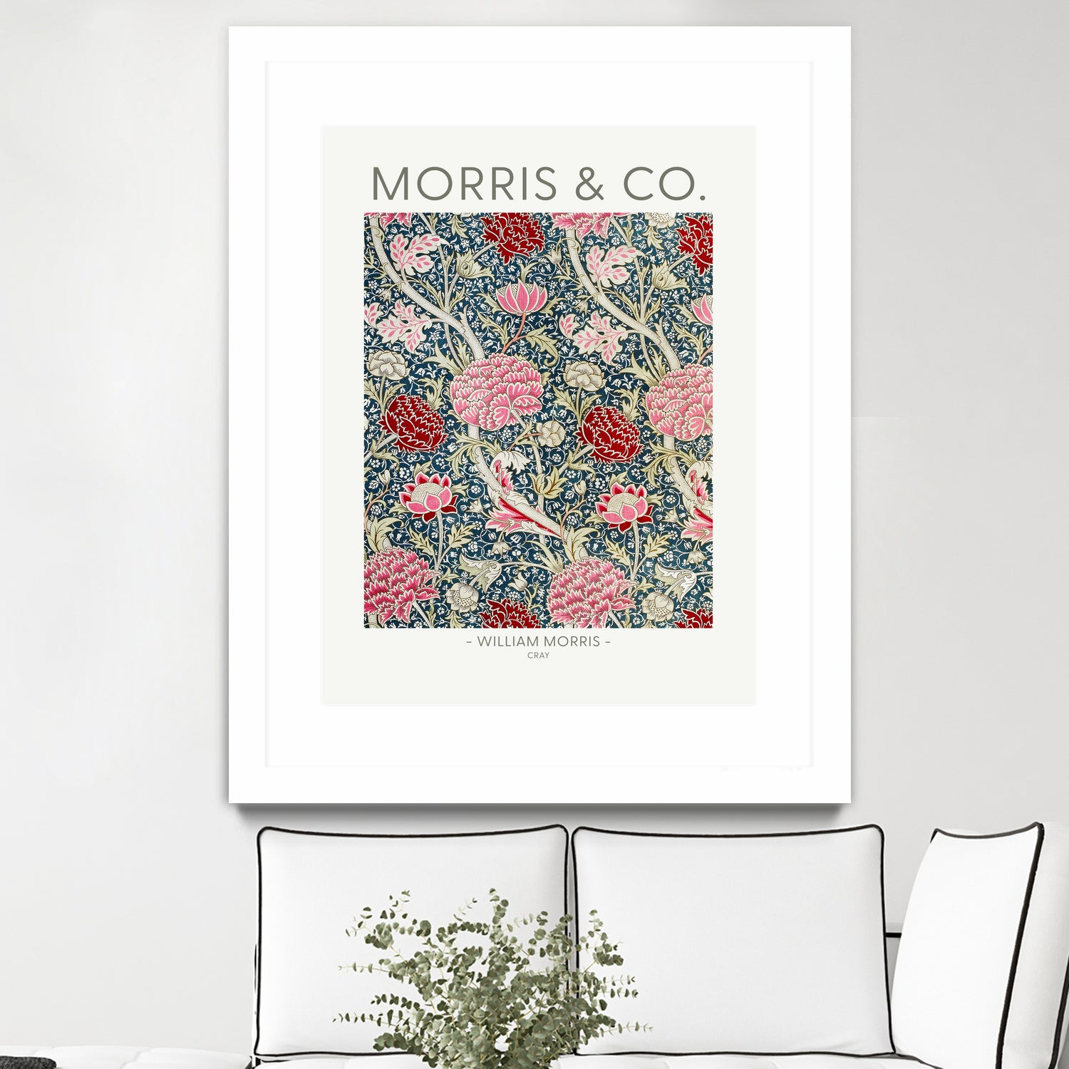 Cray by william Morris on GIANT ART - red botanical william morris