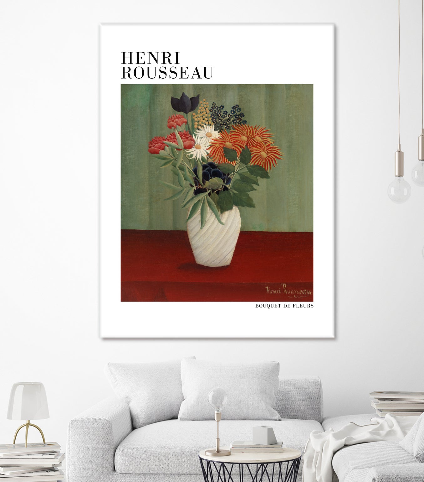 Bouquet De Fleurs by Henri Rousseau on GIANT ART - flower flowers and plants flower