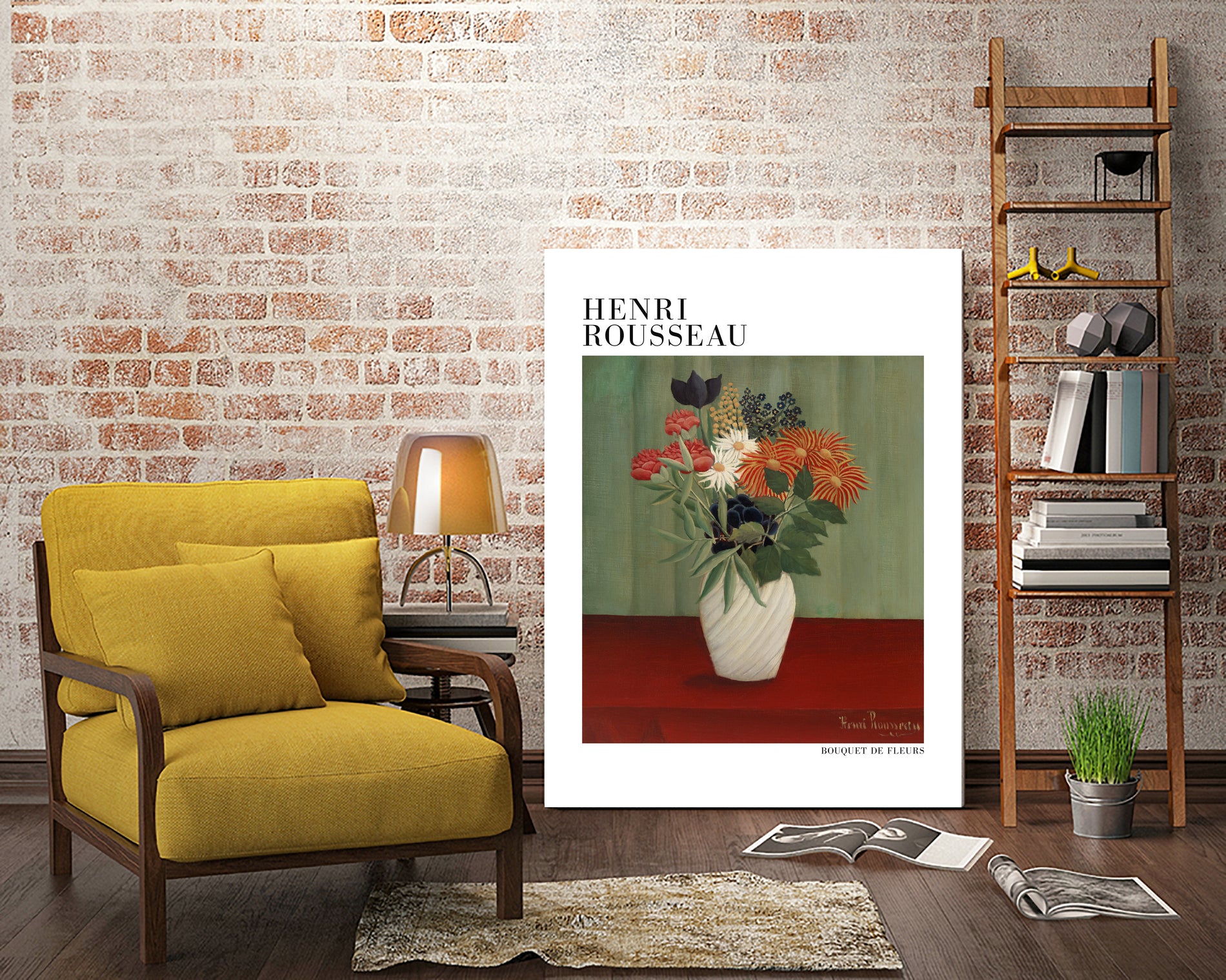 Bouquet De Fleurs by Henri Rousseau on GIANT ART - flower flowers and plants flower