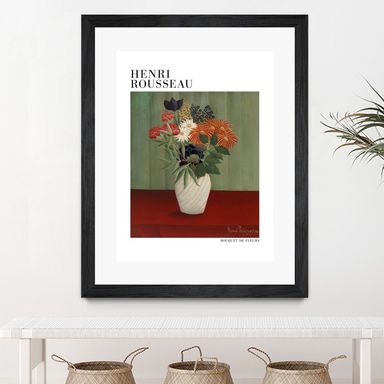 Bouquet De Fleurs by Henri Rousseau on GIANT ART - flower flowers and plants flower