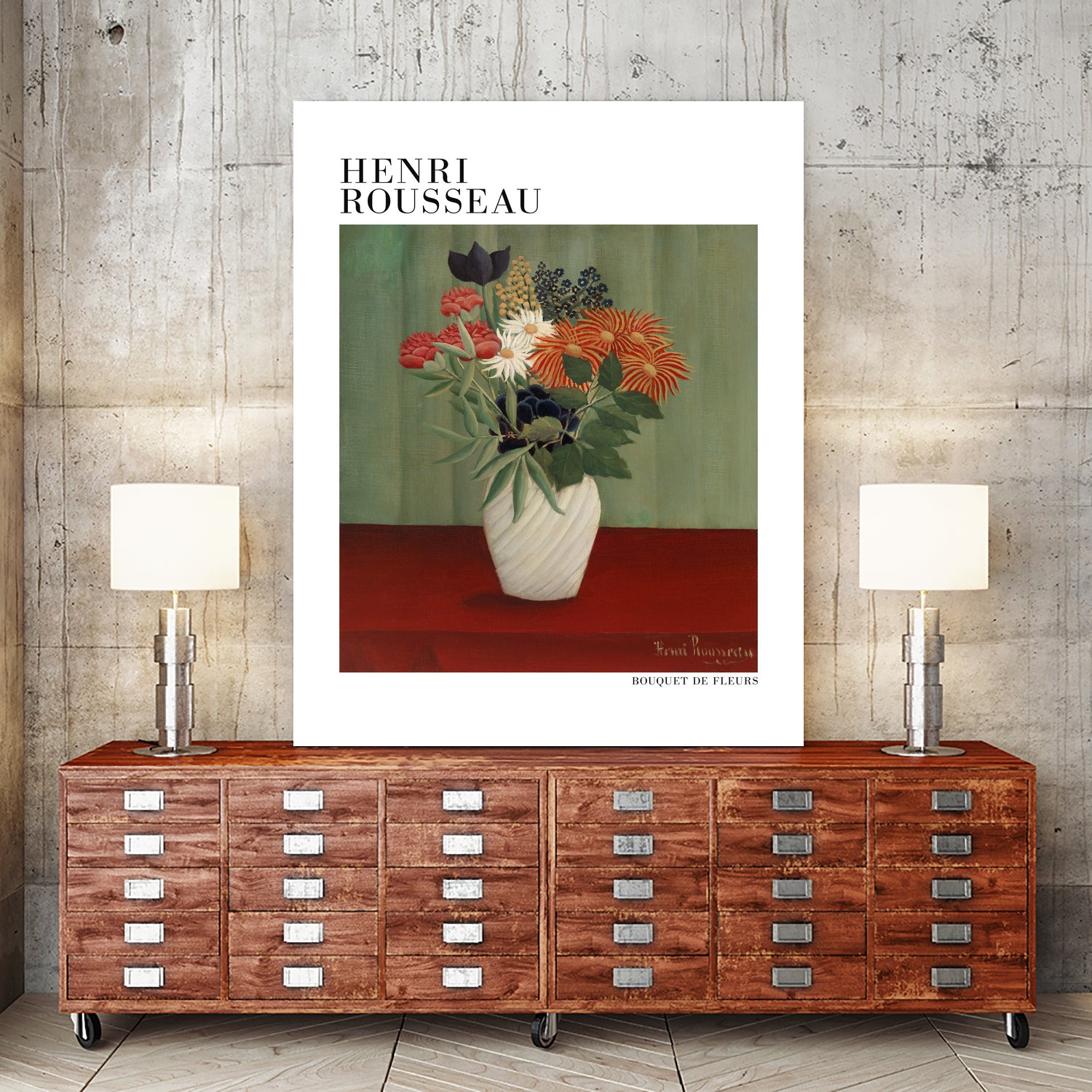 Bouquet De Fleurs by Henri Rousseau on GIANT ART - flower flowers and plants flower