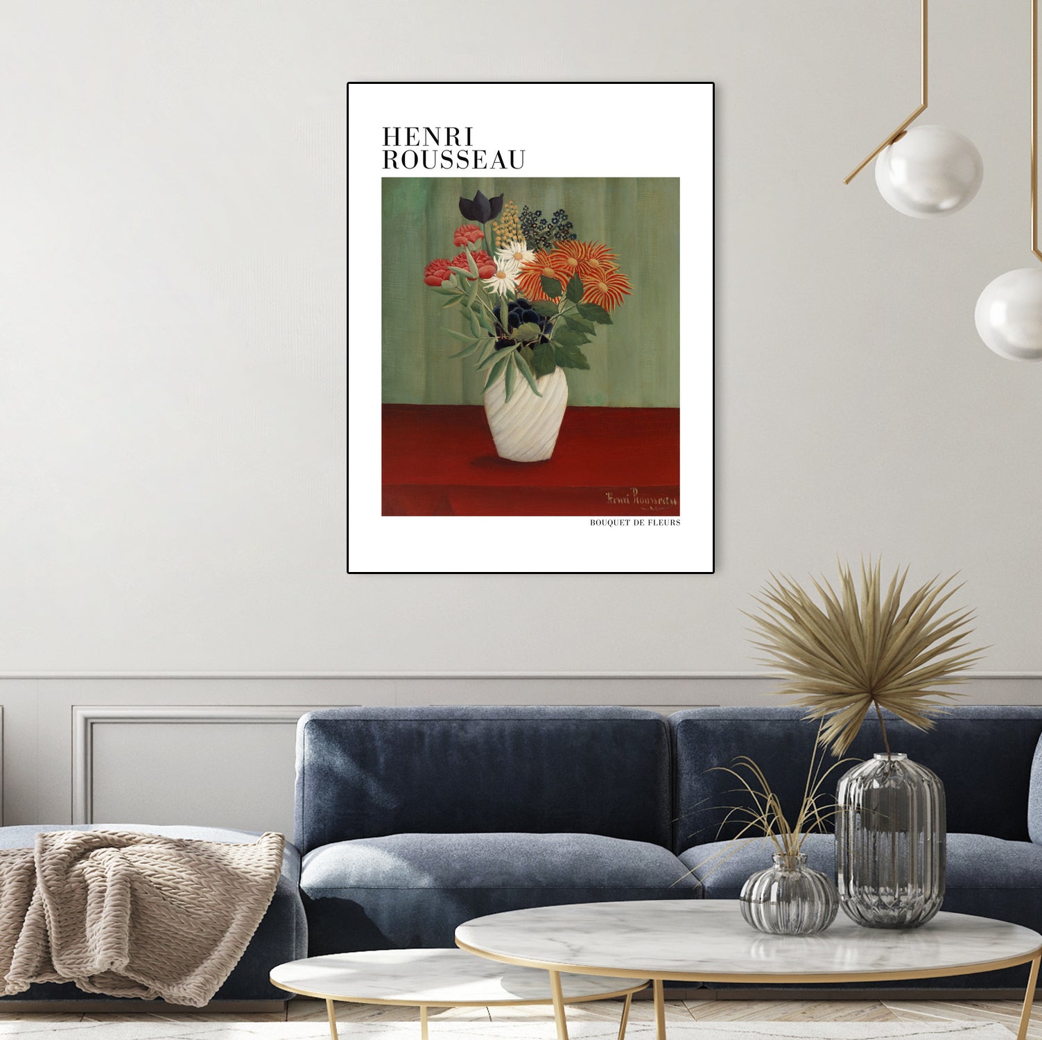 Bouquet De Fleurs by Henri Rousseau on GIANT ART - flower flowers and plants flower