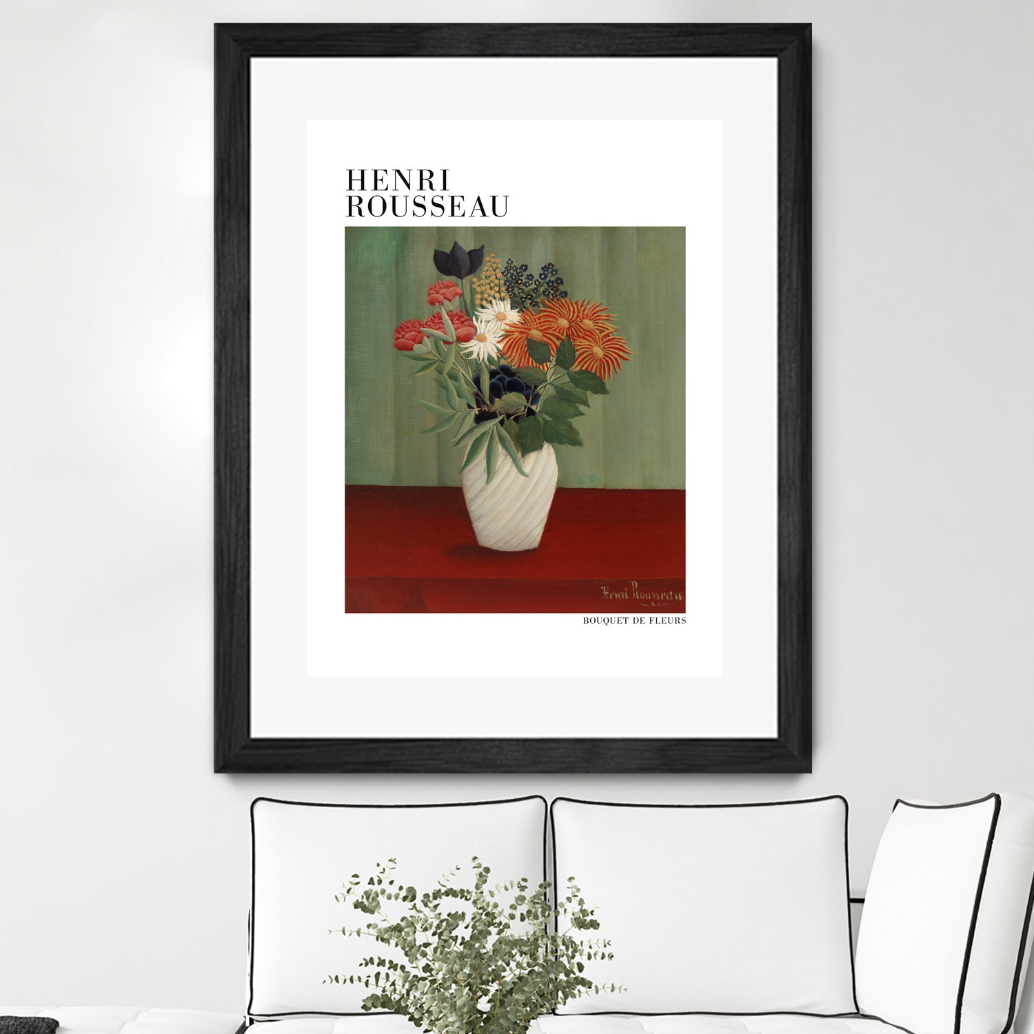 Bouquet De Fleurs by Henri Rousseau on GIANT ART - flower flowers and plants flower