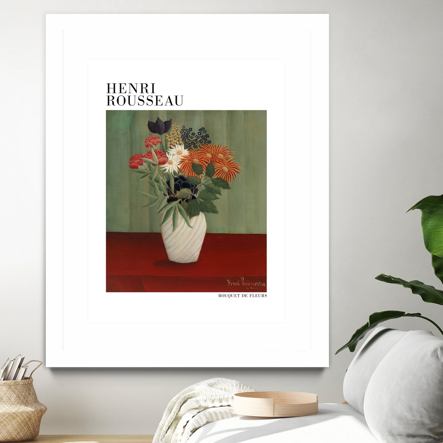 Bouquet De Fleurs by Henri Rousseau on GIANT ART - flower flowers and plants flower