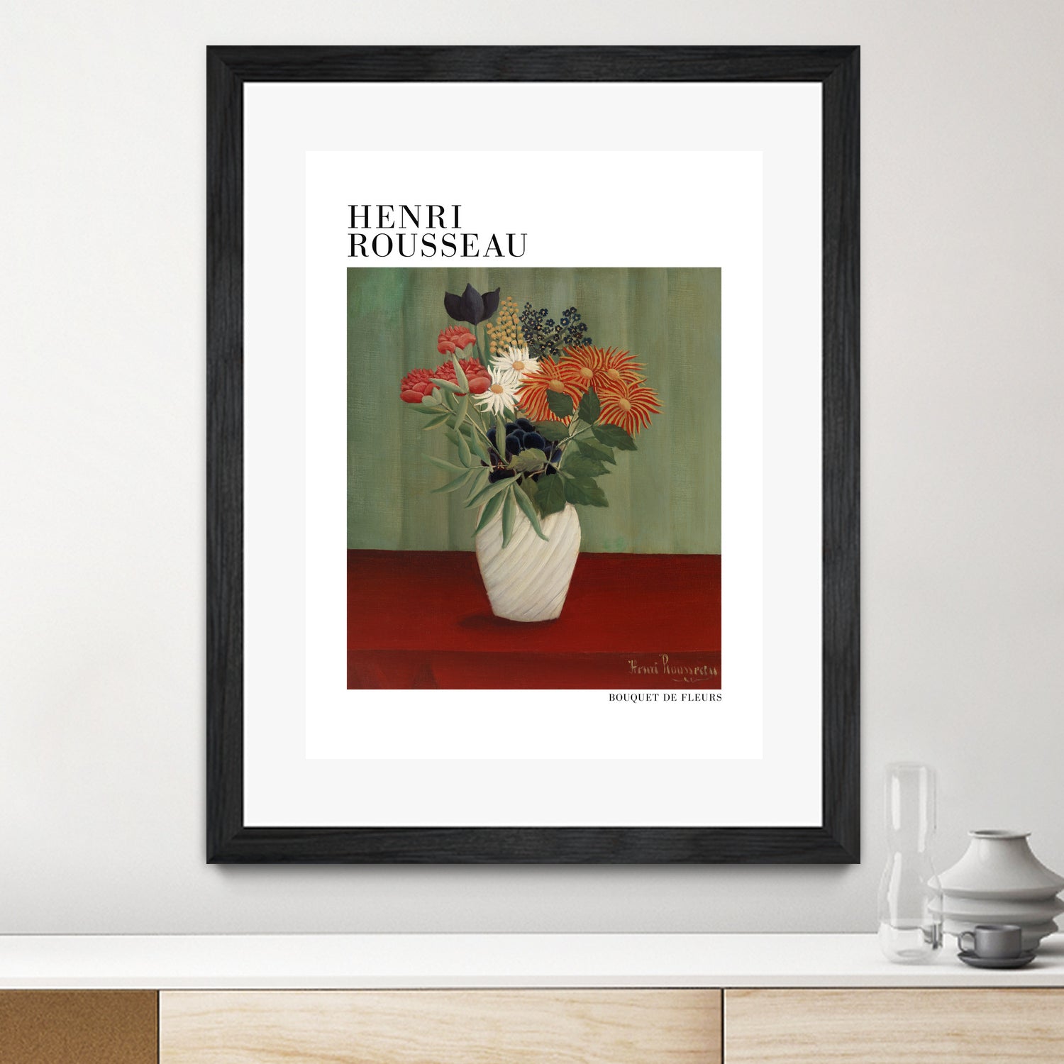 Bouquet De Fleurs by Henri Rousseau on GIANT ART - flower flowers and plants flower