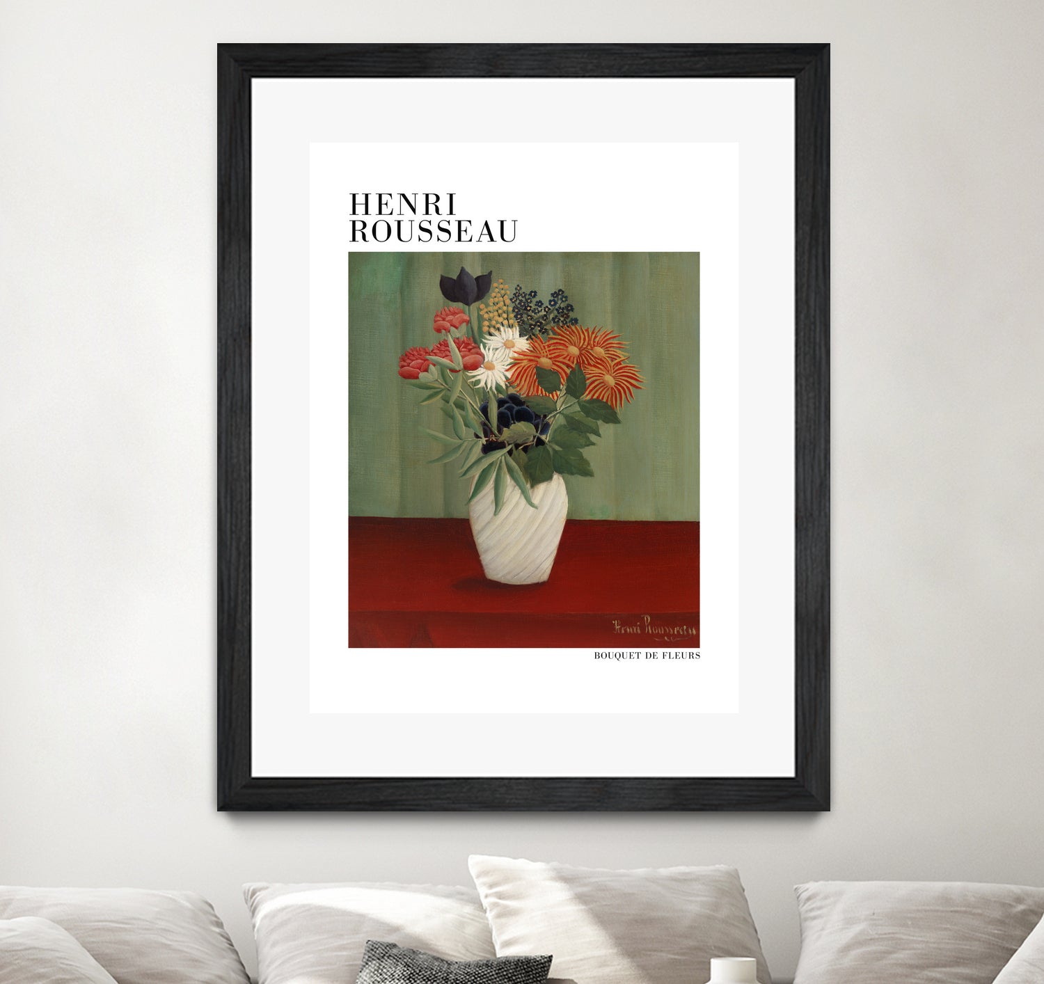 Bouquet De Fleurs by Henri Rousseau on GIANT ART - flower flowers and plants flower