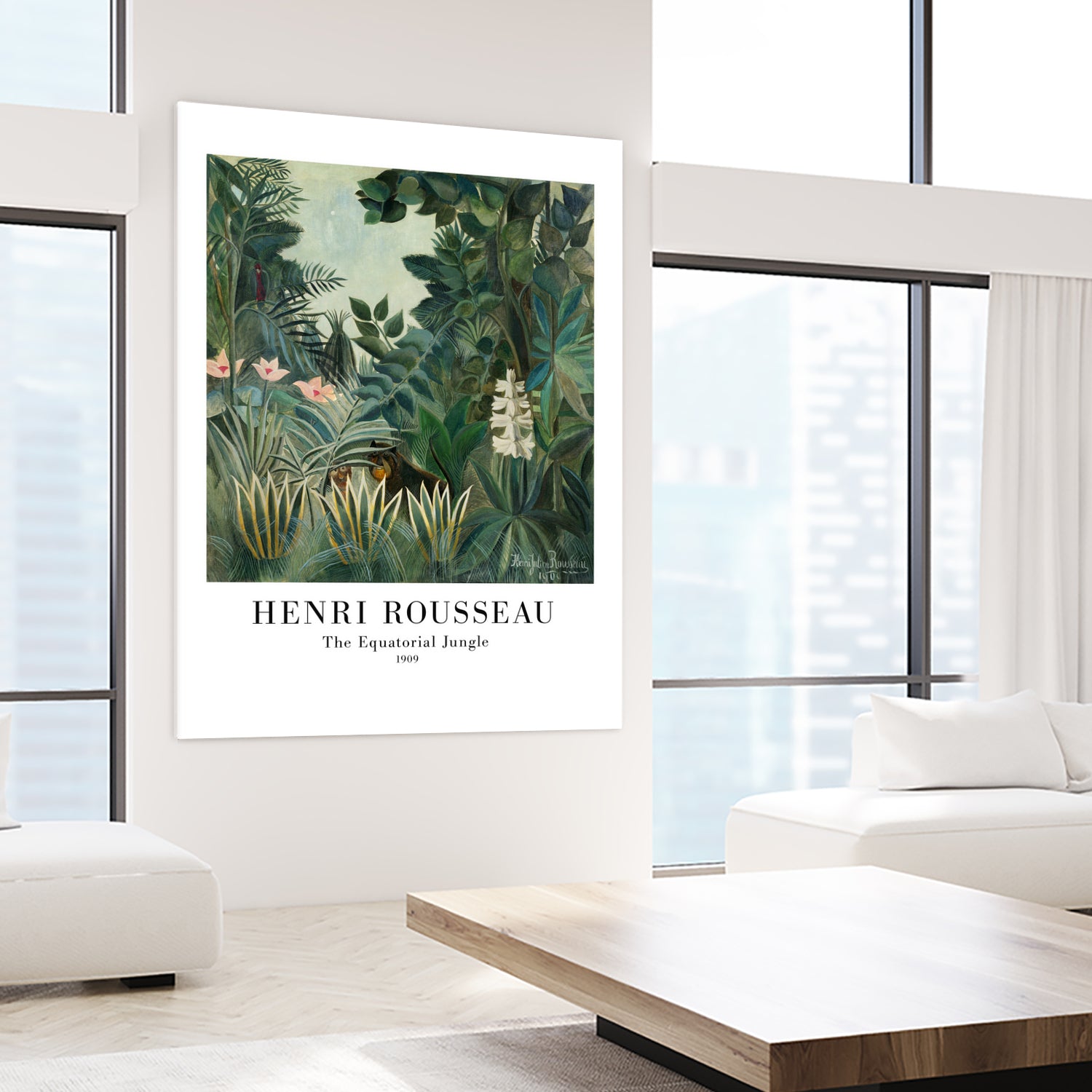 The Equatorial Jungle by Henri Rousseau on GIANT ART - henri rousseau nature and landscapes henri rousseau