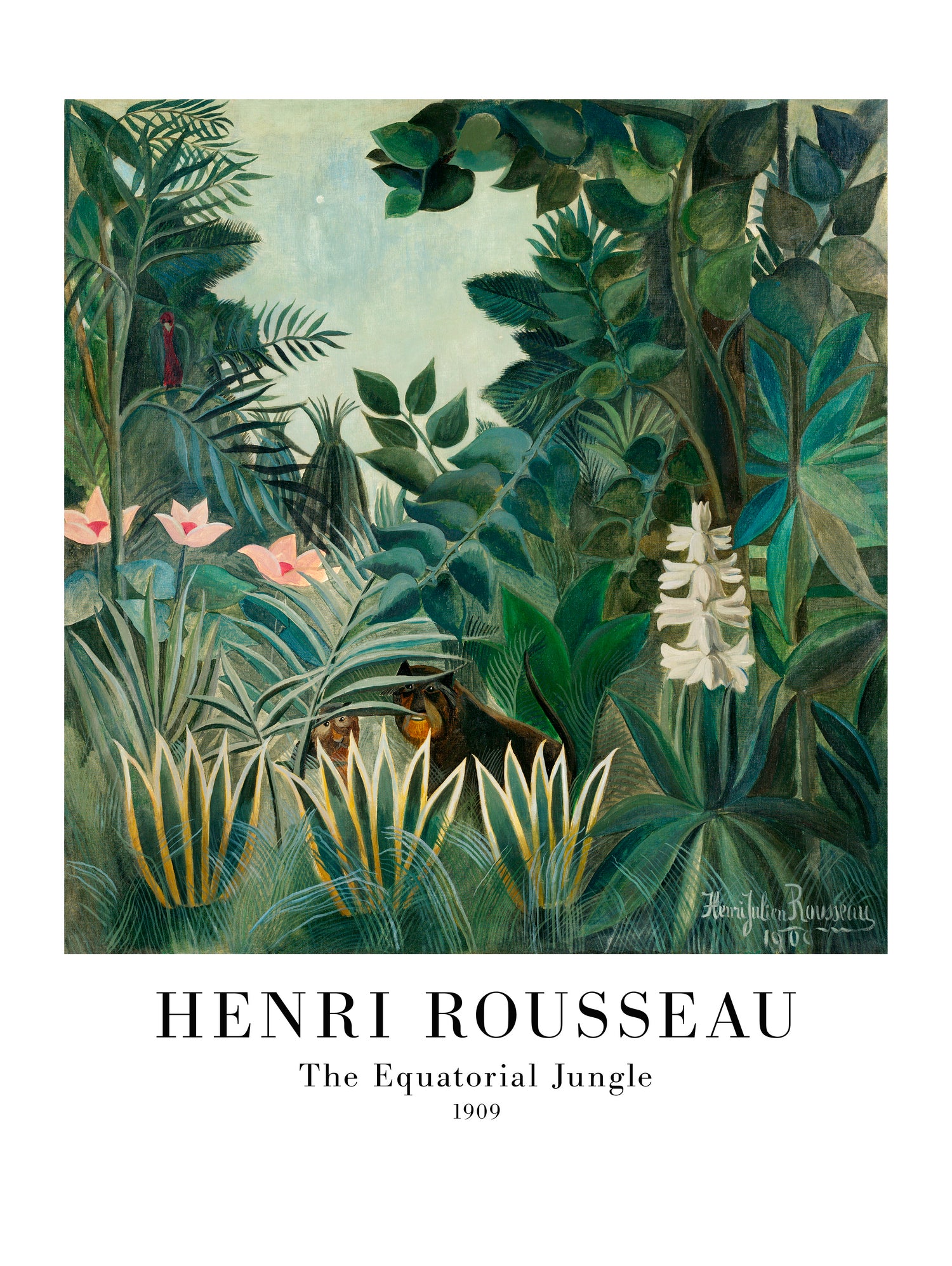 The Equatorial Jungle by Henri Rousseau on GIANT ART - henri rousseau nature and landscapes henri rousseau