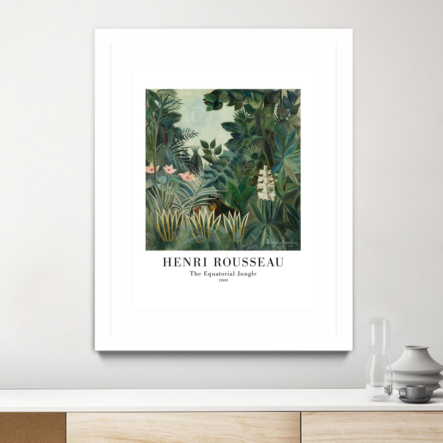 The Equatorial Jungle by Henri Rousseau on GIANT ART - henri rousseau nature and landscapes henri rousseau