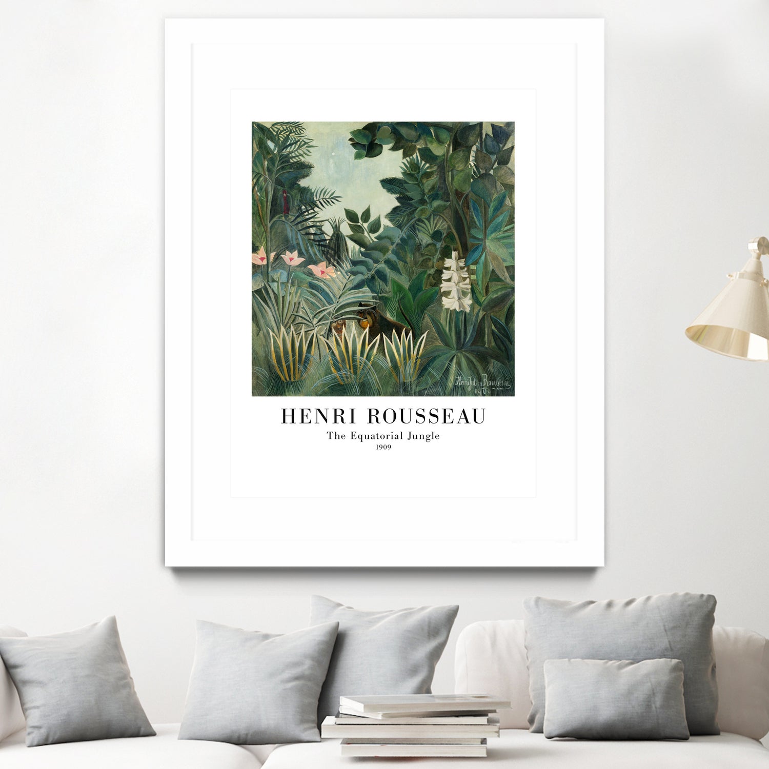 The Equatorial Jungle by Henri Rousseau on GIANT ART - henri rousseau nature and landscapes henri rousseau