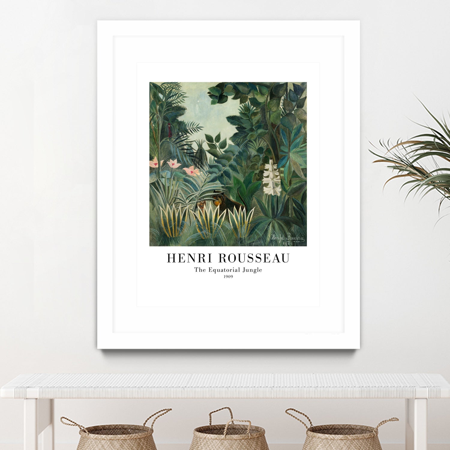 The Equatorial Jungle by Henri Rousseau on GIANT ART - henri rousseau nature and landscapes henri rousseau