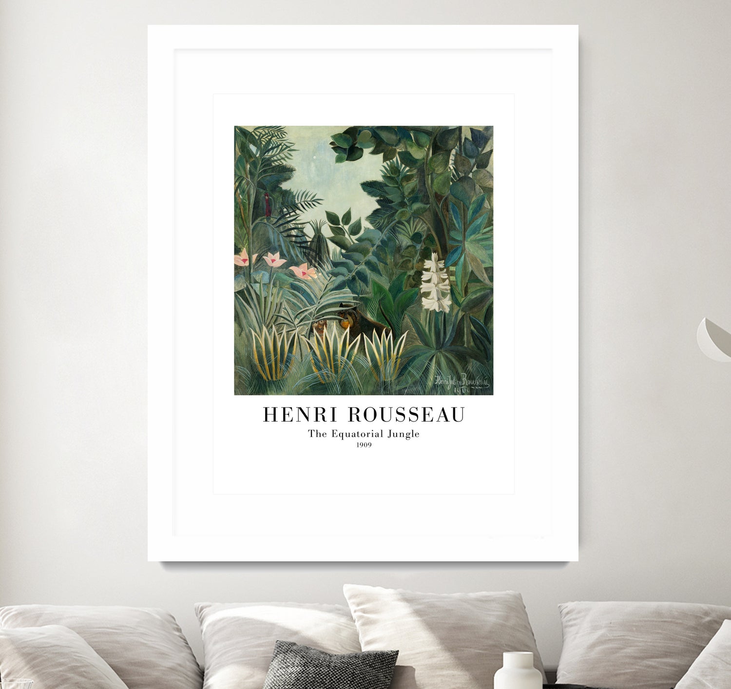 The Equatorial Jungle by Henri Rousseau on GIANT ART - henri rousseau nature and landscapes henri rousseau
