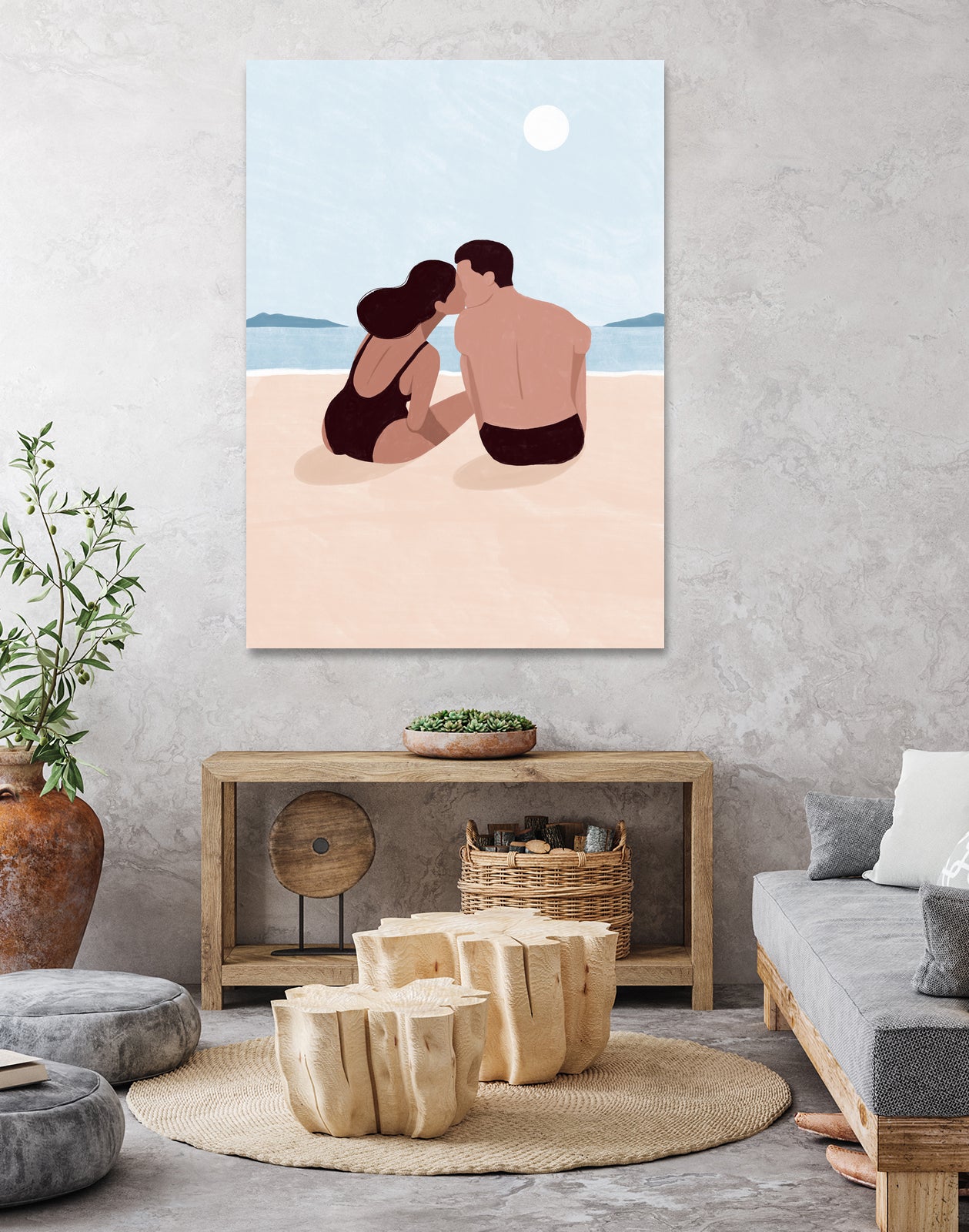 First Kiss by Maja on GIANT ART - illustration love