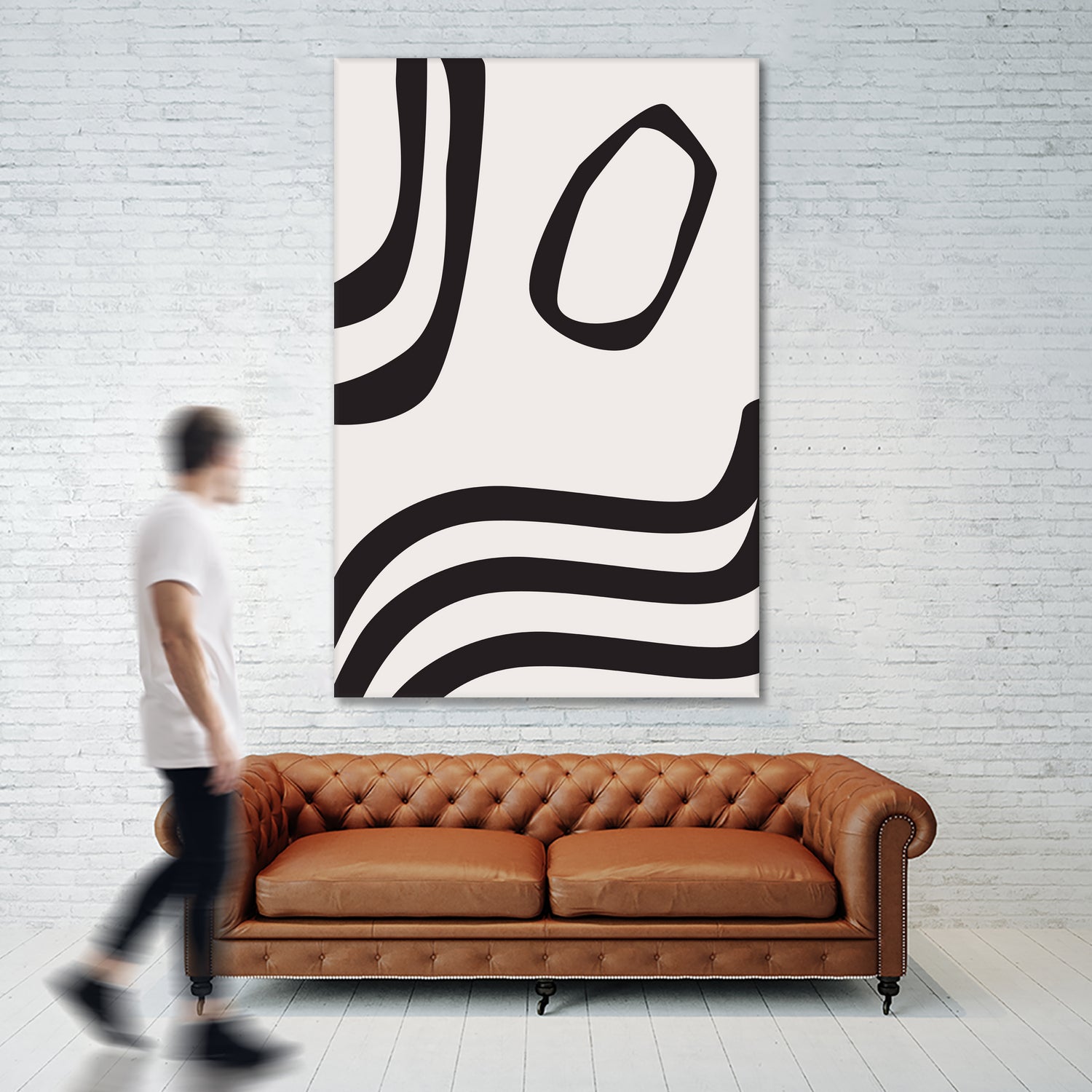 Black Curves by Sally Ann Moss on GIANT ART - line art abstract