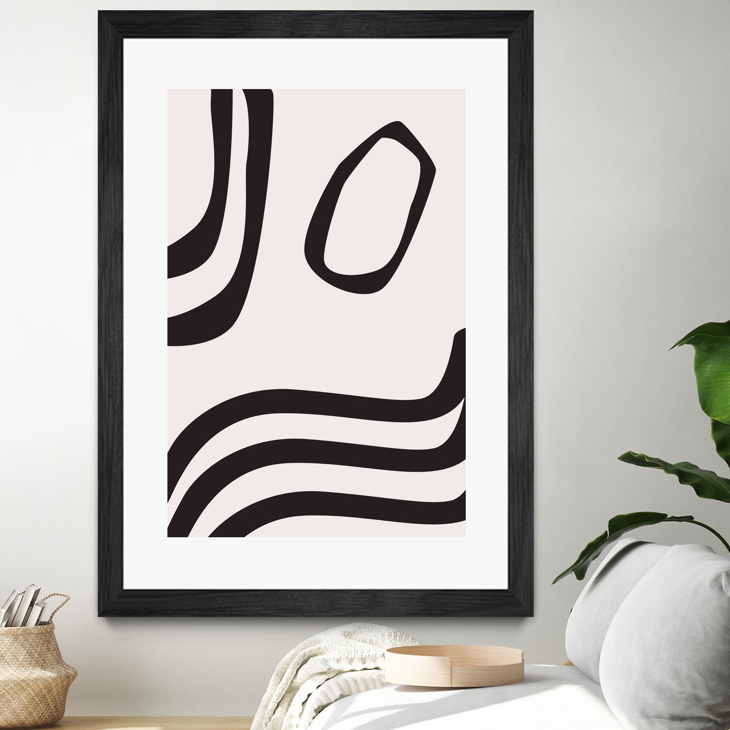 Black Curves by Sally Ann Moss on GIANT ART - line art abstract