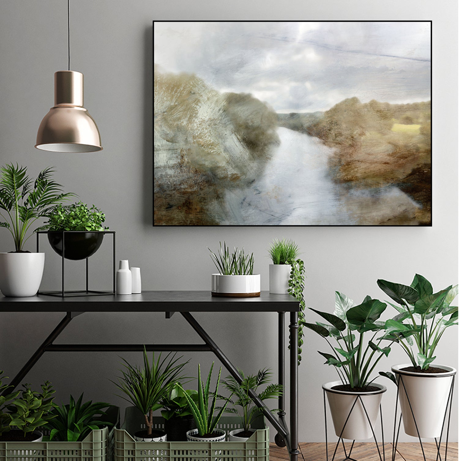 River by Dan Hobday on GIANT ART - abstract dan hobday