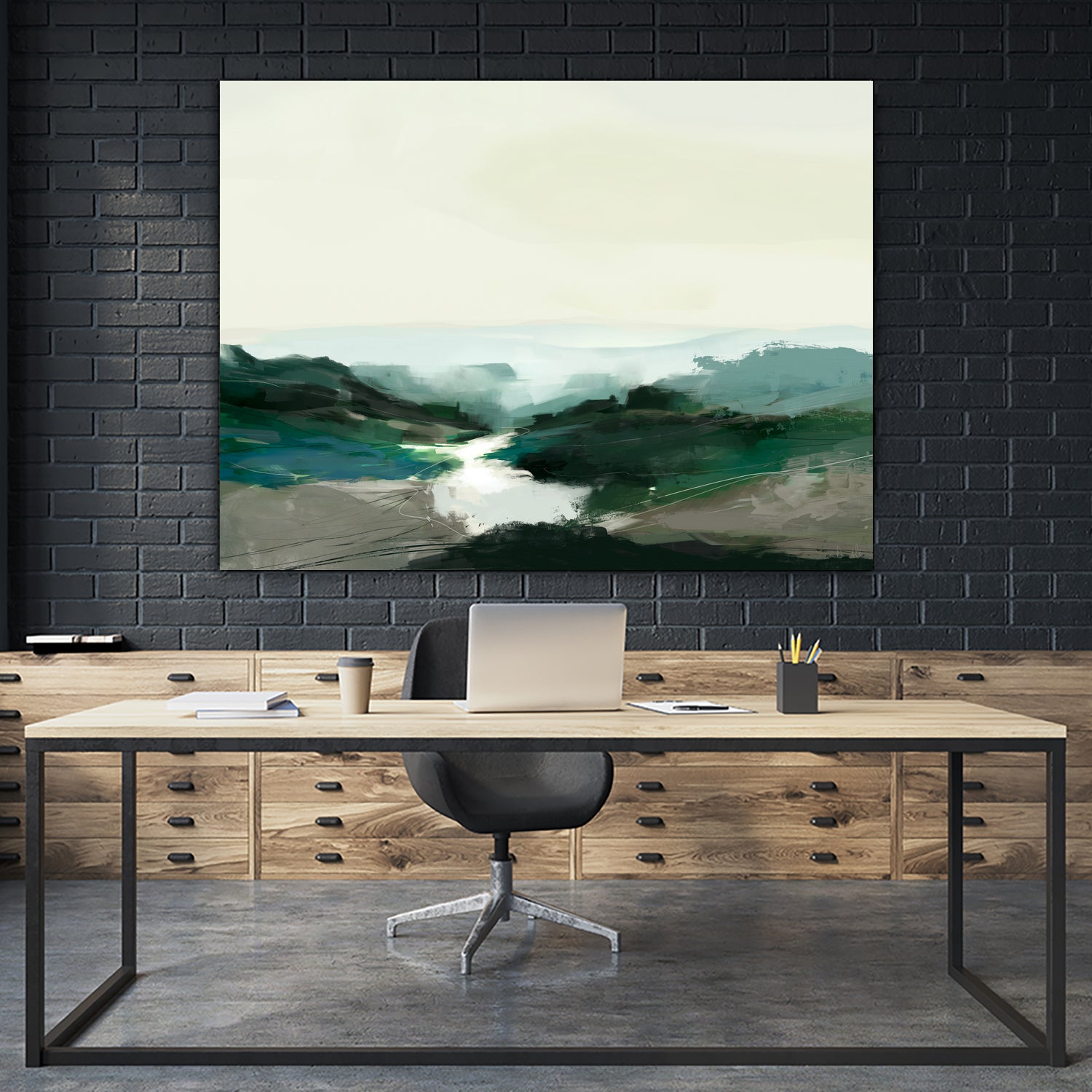 Highland View by Dan Hobday on GIANT ART - nature and landscapes landscape