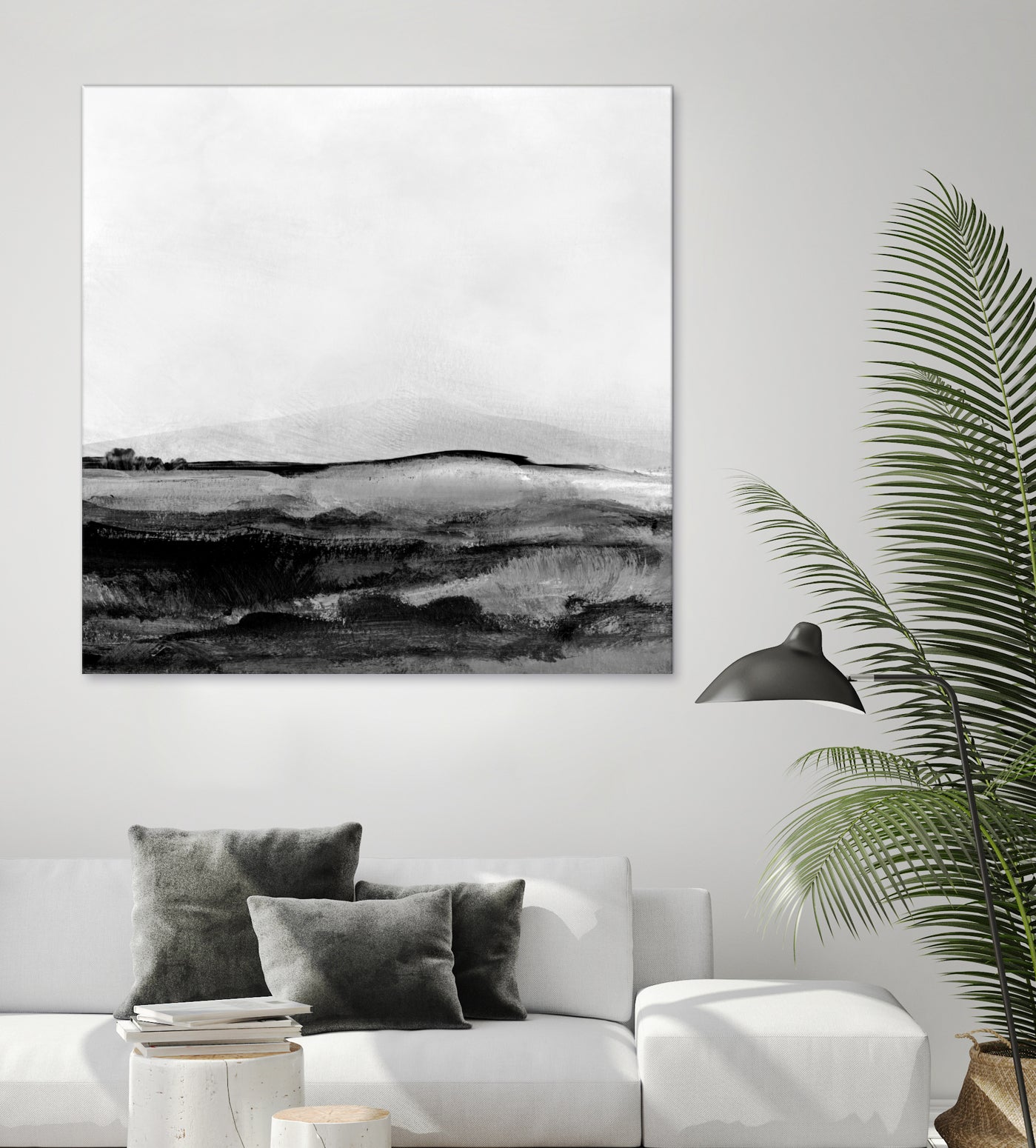 Mono Landscape No1 by Dan Hobday on GIANT ART - landscape abstract landscape