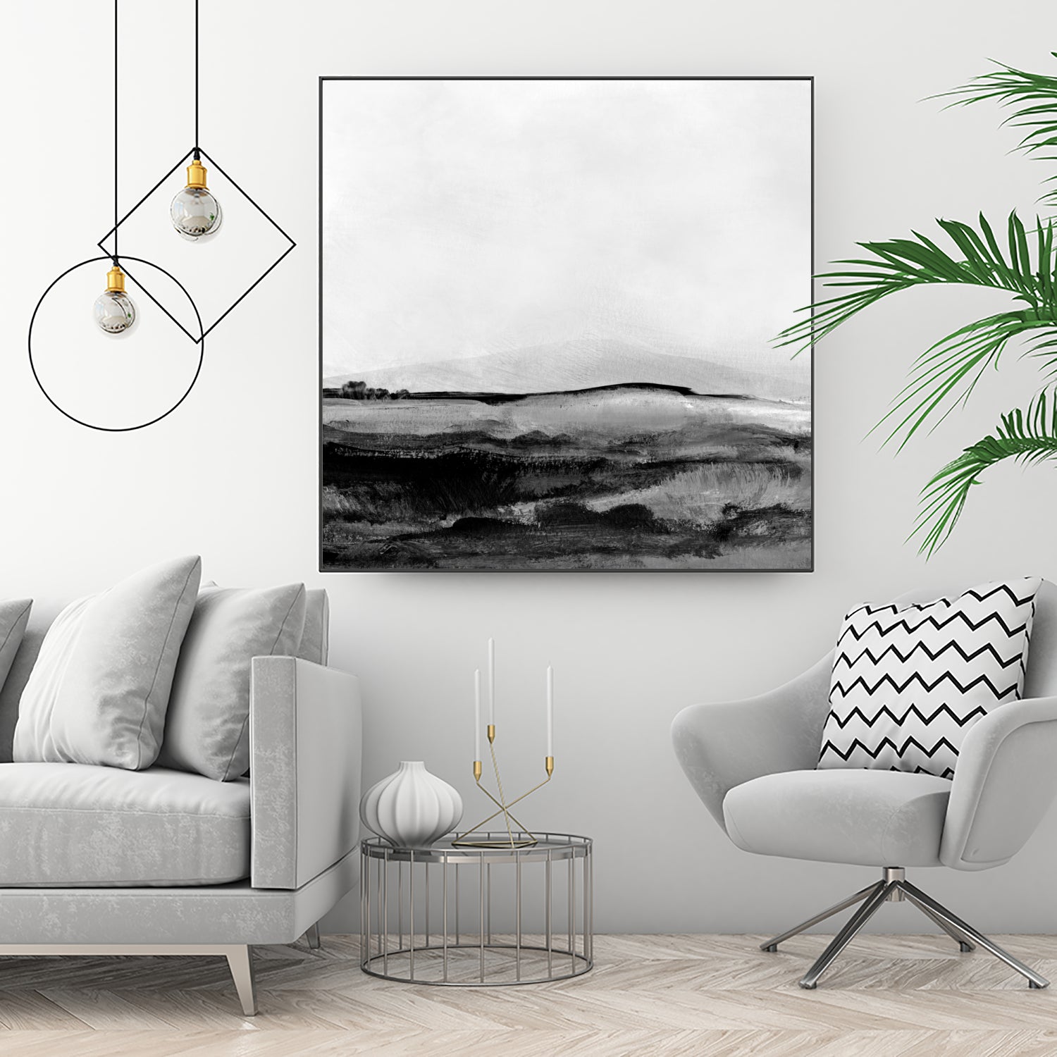 Mono Landscape No1 by Dan Hobday on GIANT ART - landscape abstract landscape