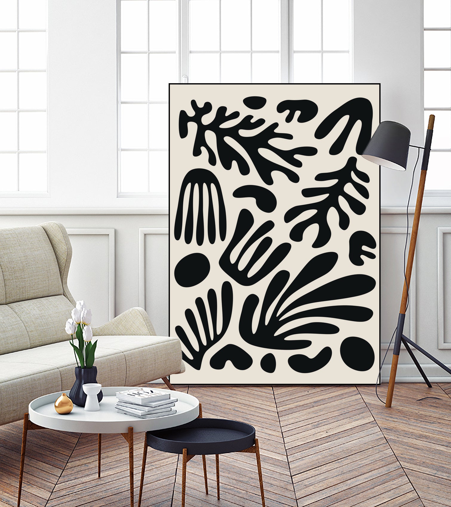 Henri Matisse Black Algae Collection #3 by jay on GIANT ART - illustration bw