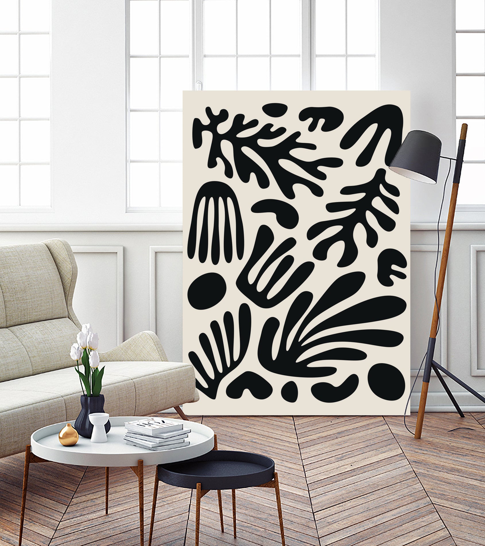 Henri Matisse Black Algae Collection #3 by jay on GIANT ART - illustration bw
