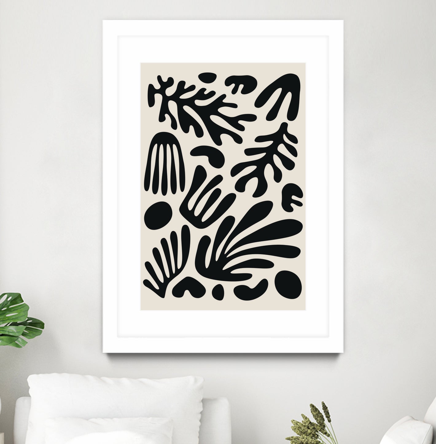 Henri Matisse Black Algae Collection #3 by jay on GIANT ART - illustration bw