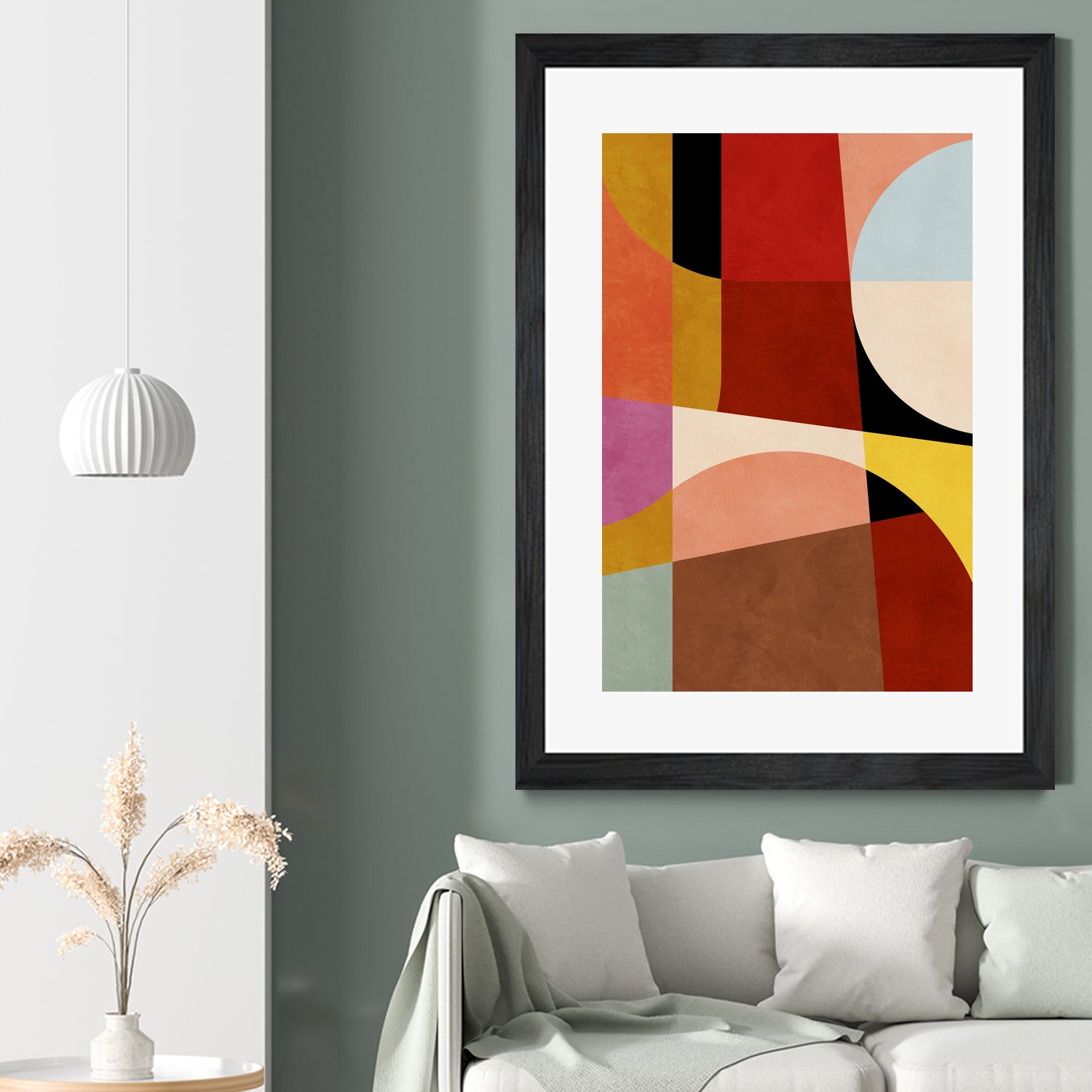 Warm Colors Bauhaus Geometry2 by Ana Rut Bre on GIANT ART - abstract abstract