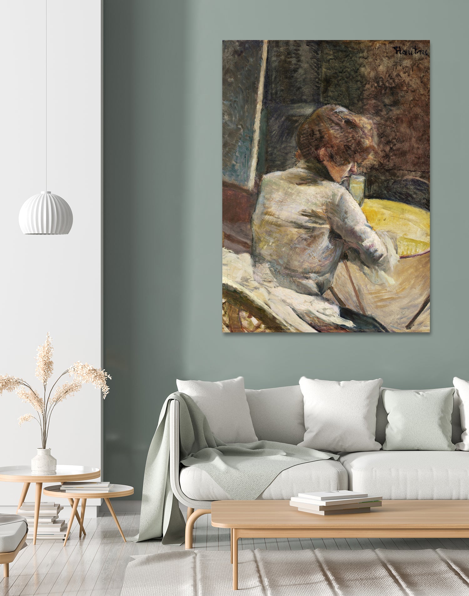 Waiting (ca.1887) by TOULOUSE LAUTREC on GIANT ART - figurative toulouse lautrec