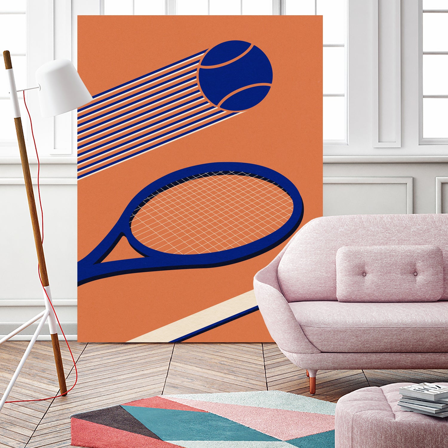 Tennis 80s by Rosi on GIANT ART - illustration tennis