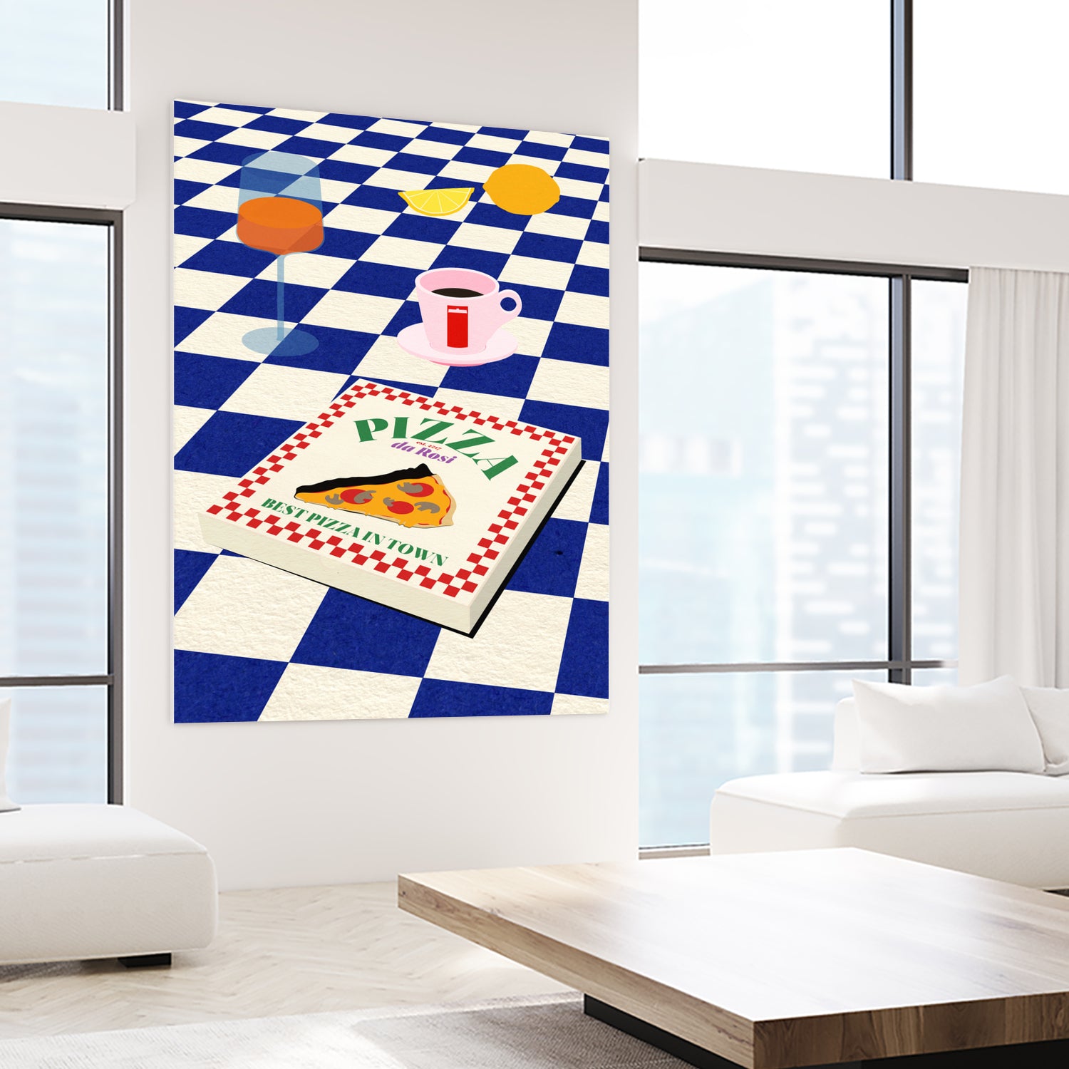 The Italian Menu by Rosi on GIANT ART - illustration pizza