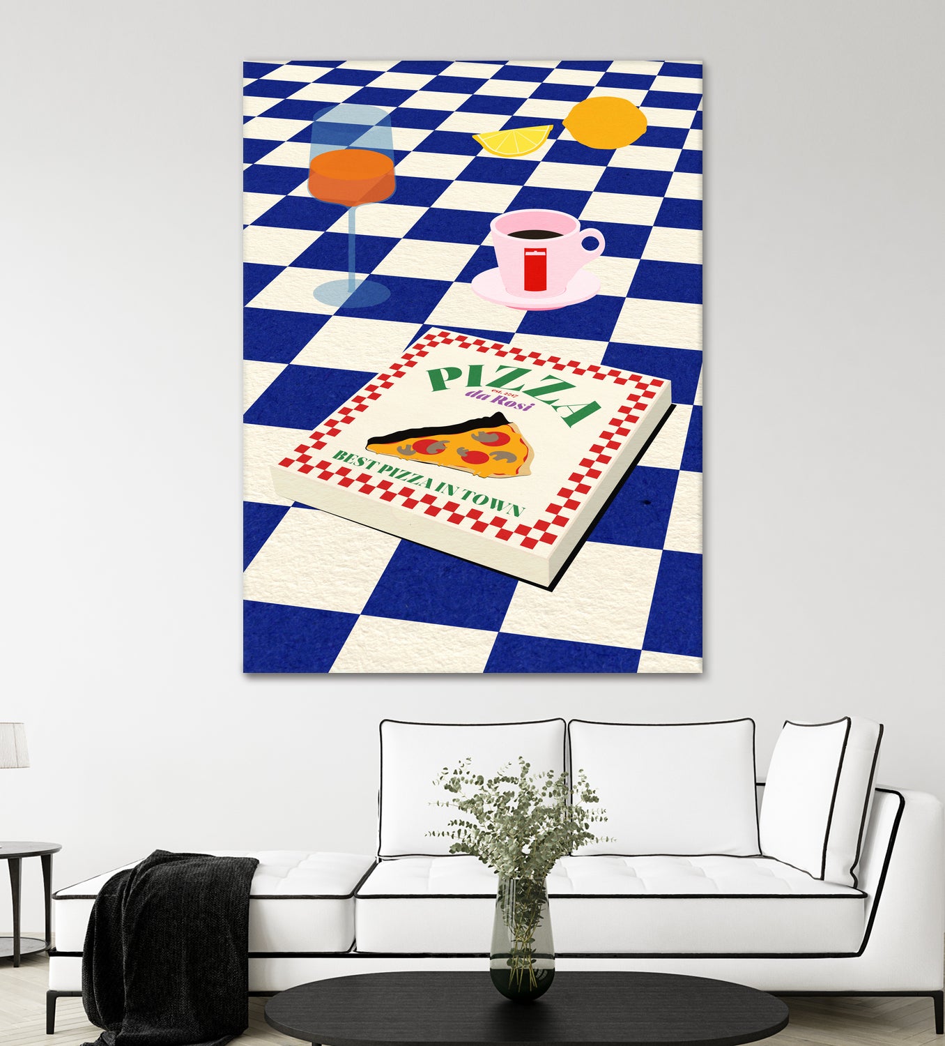 The Italian Menu by Rosi on GIANT ART - illustration pizza