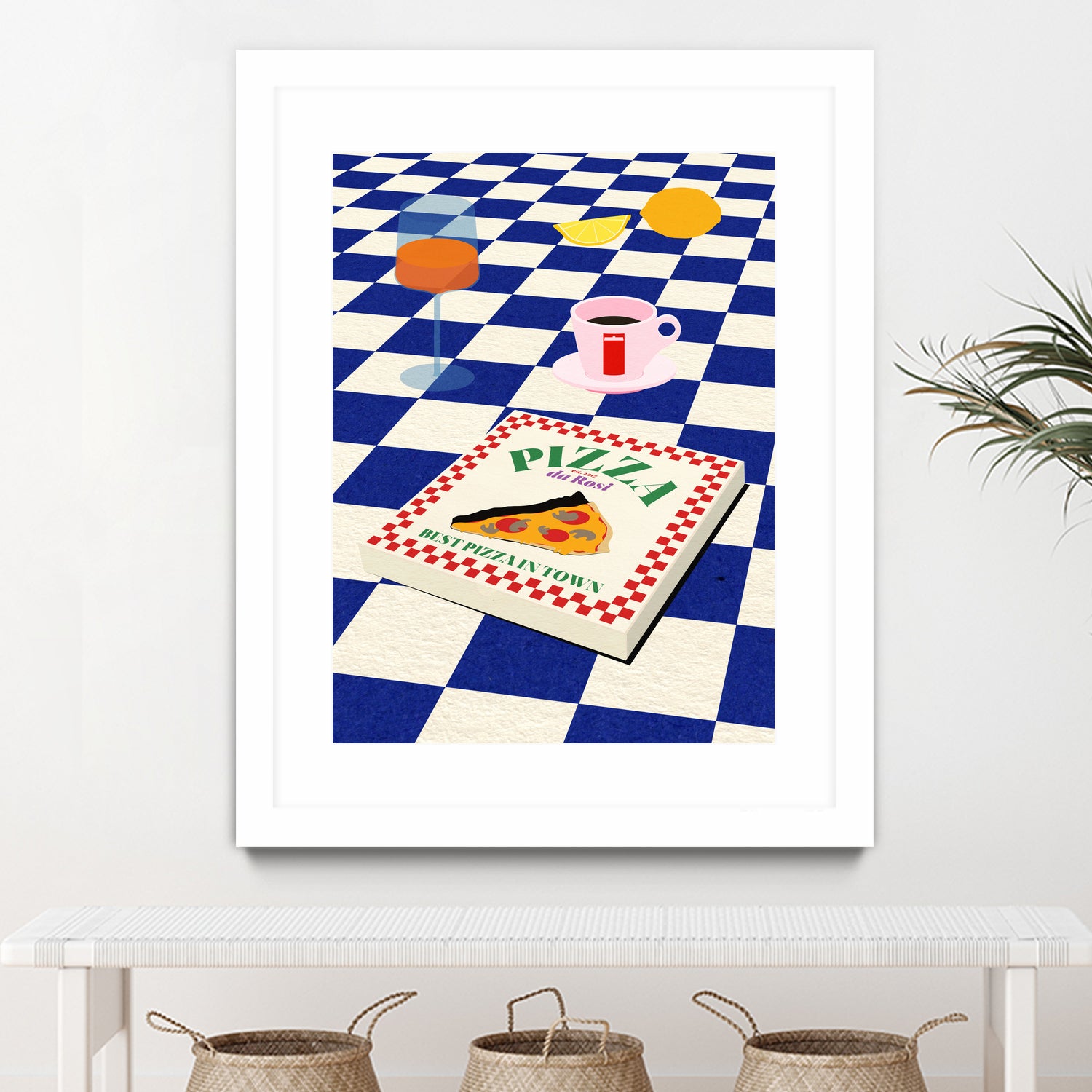 The Italian Menu by Rosi on GIANT ART - illustration pizza