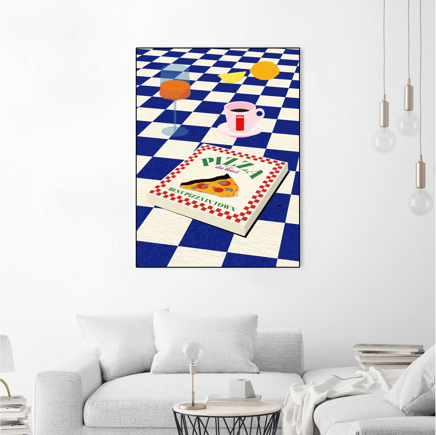 The Italian Menu by Rosi on GIANT ART - illustration pizza