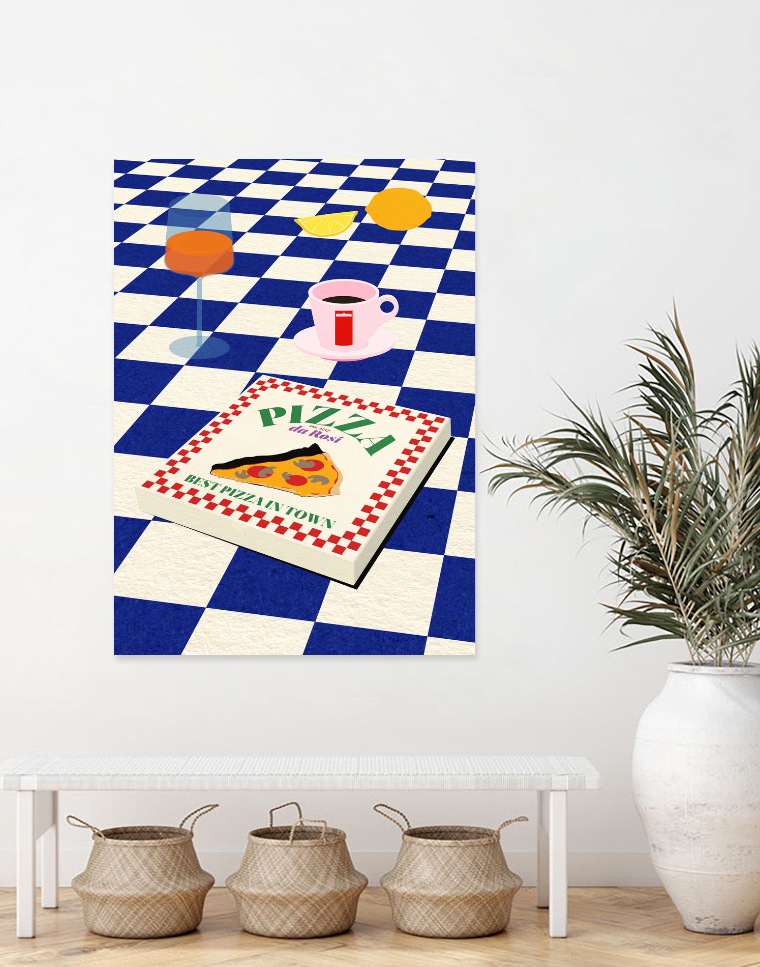 The Italian Menu by Rosi on GIANT ART - illustration pizza