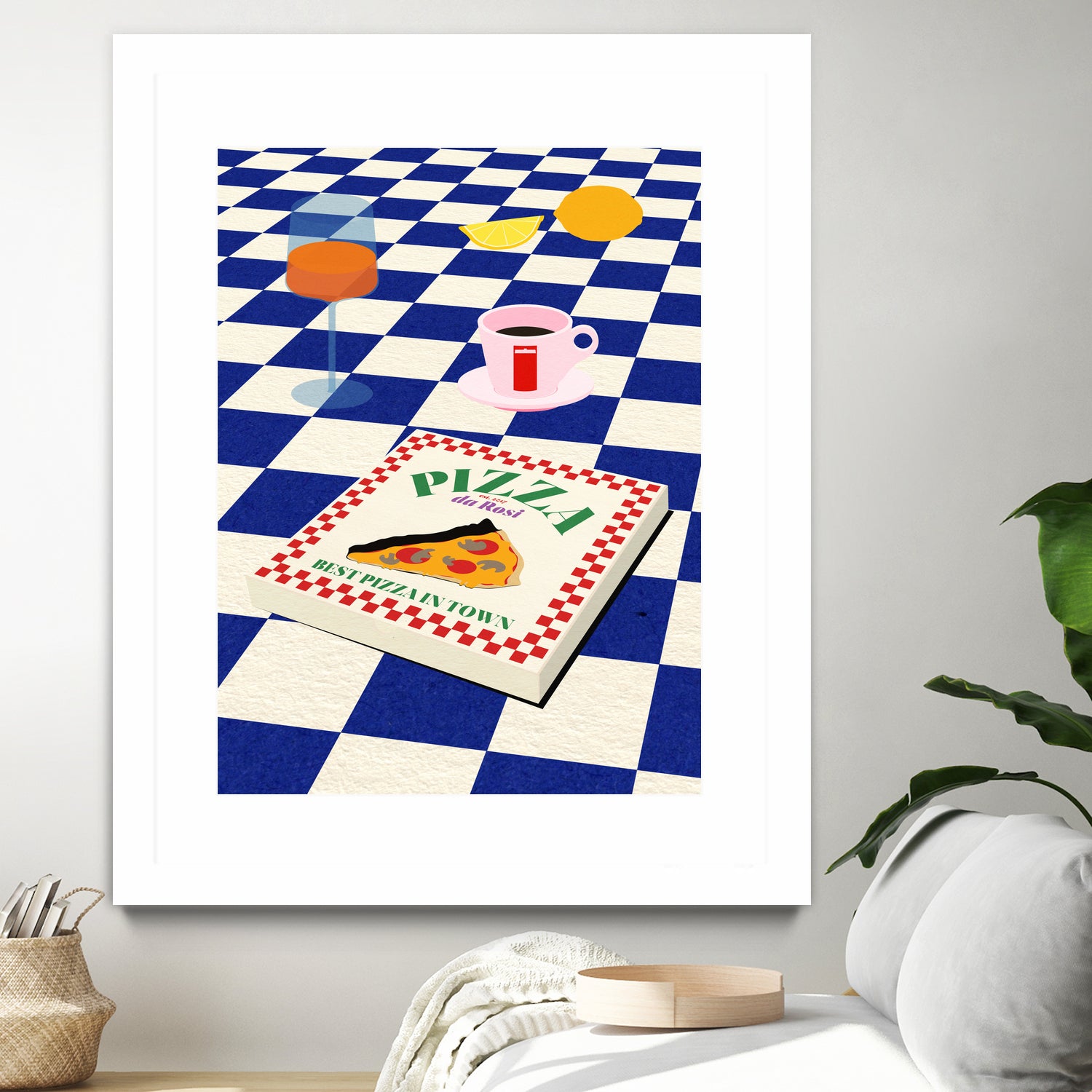 The Italian Menu by Rosi on GIANT ART - illustration pizza